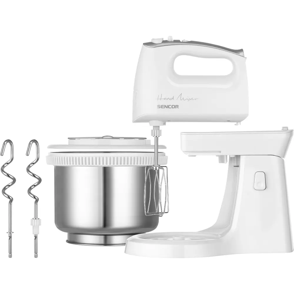 Sencor ručný šľahač s turbo režimom SHM 6206SS, obsah balenia