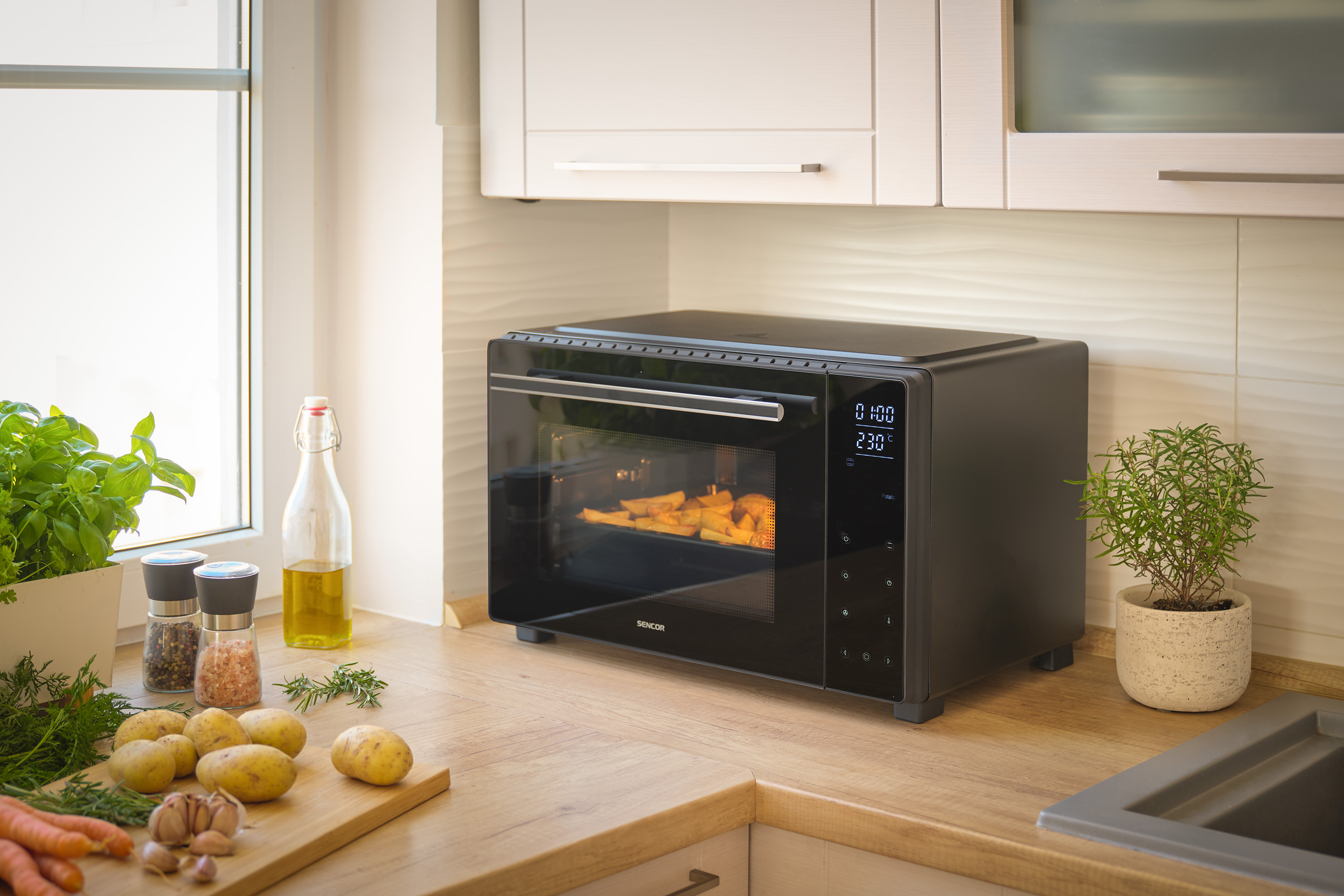 Sencor cyfrowy piekarnik konwekcyjny z grillem SEO 3250BK