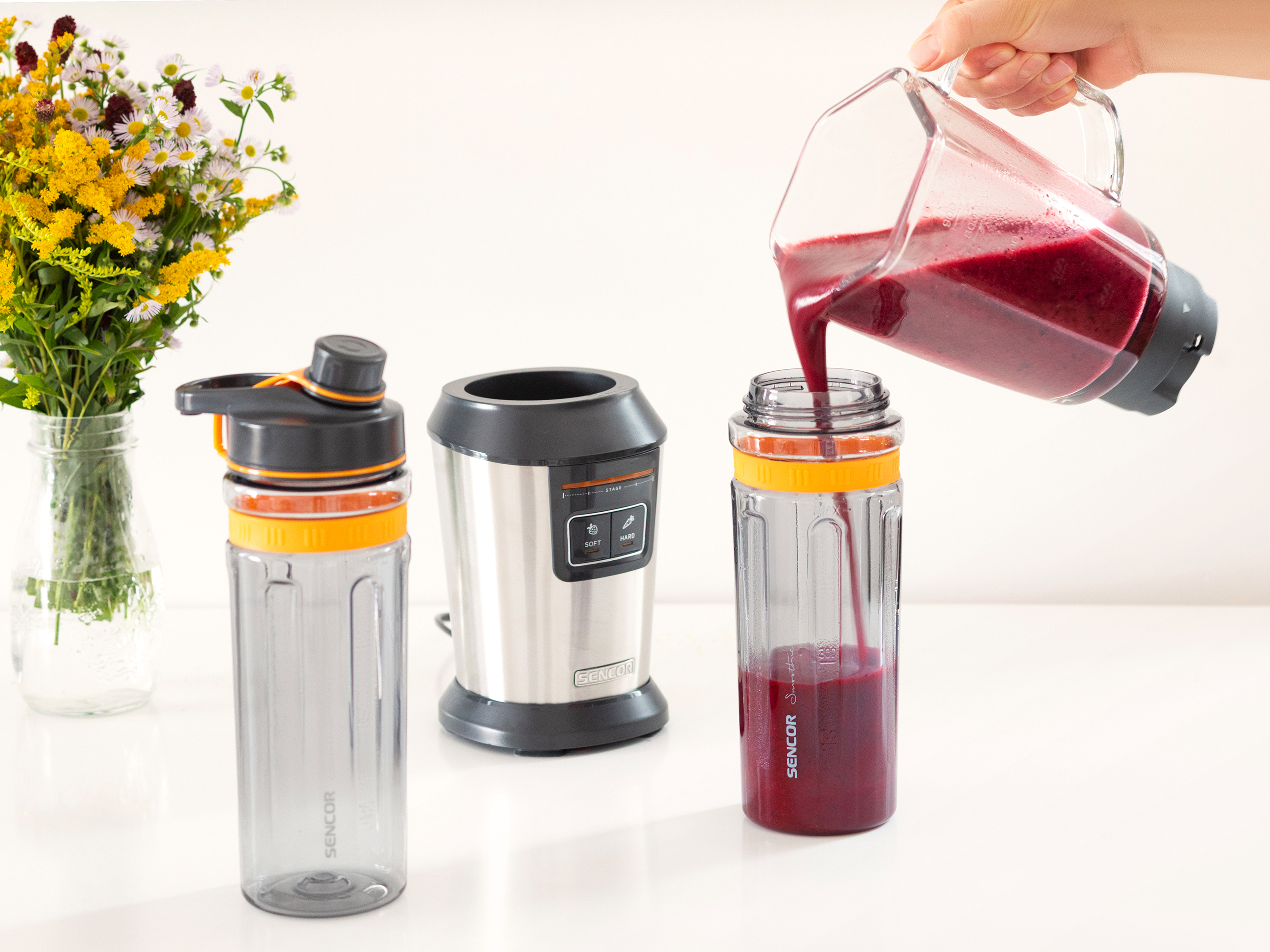 Sencor blender do smoothie ze szklanym kielichem SBL 7550SS