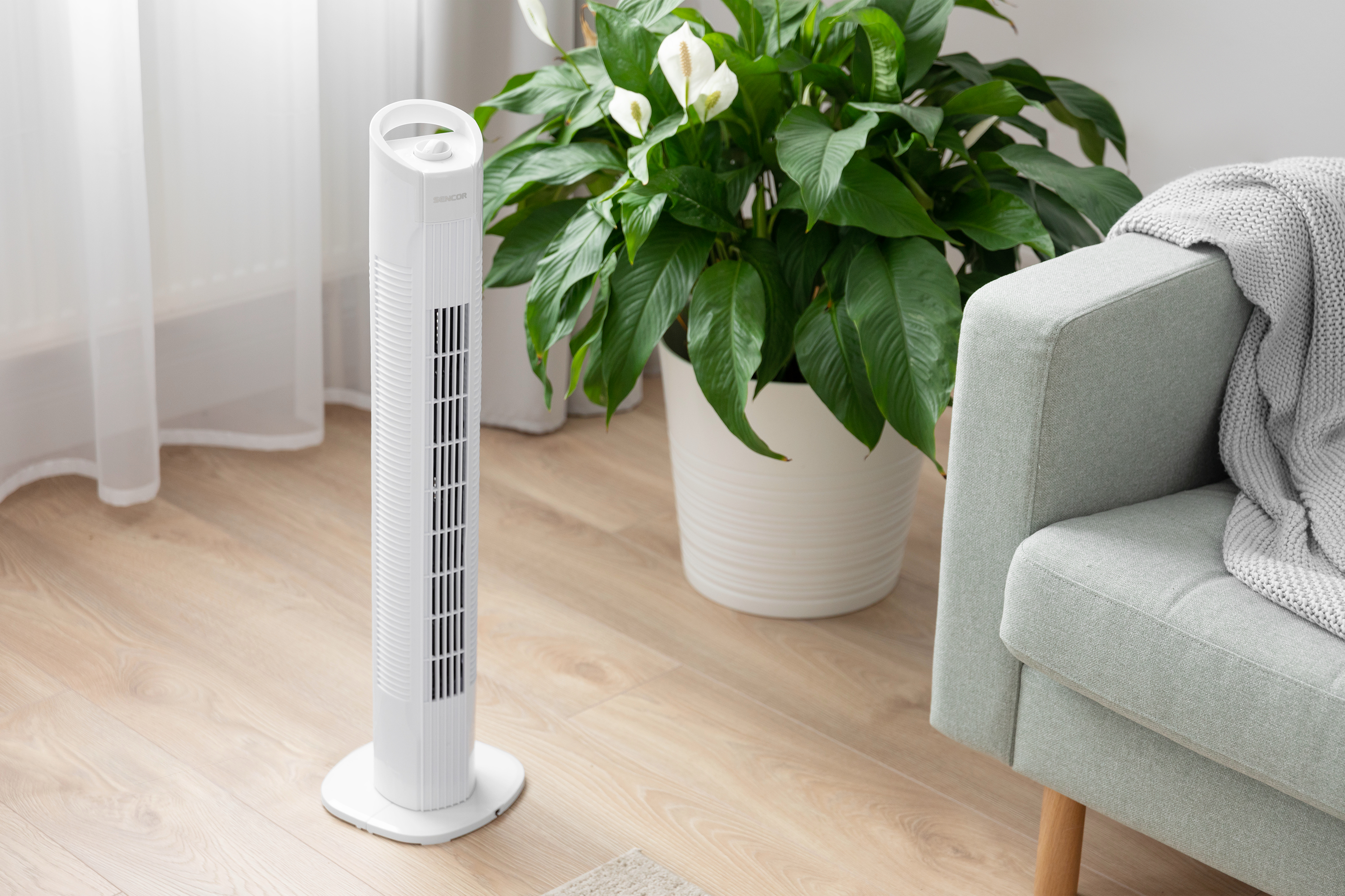Sencor wentylator kolumnowy z oscylacją SFT 3107WH