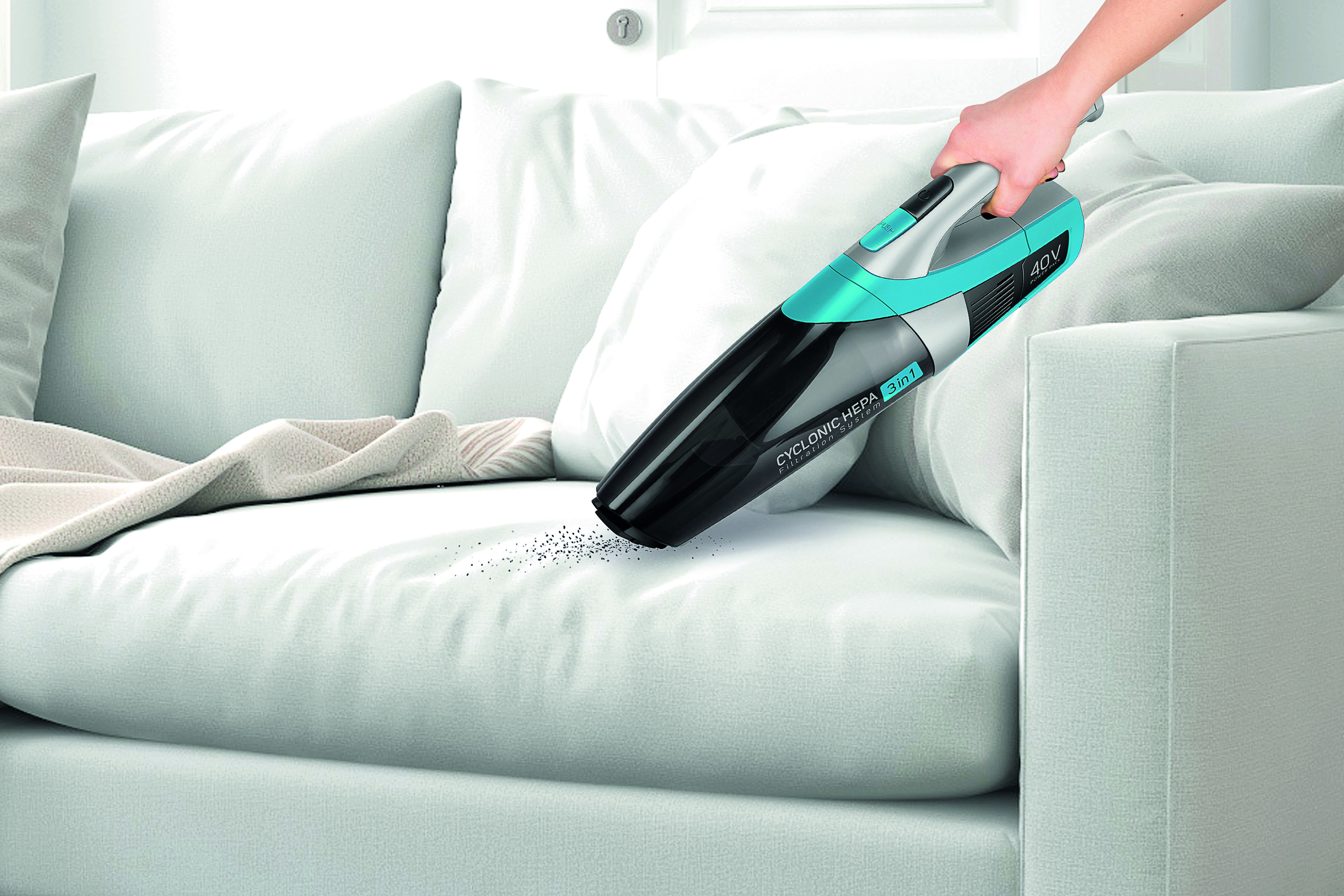 Sencor odkurzacz pionowy 3 w 1 z mopem i filtracją hepa SVC 0740BL