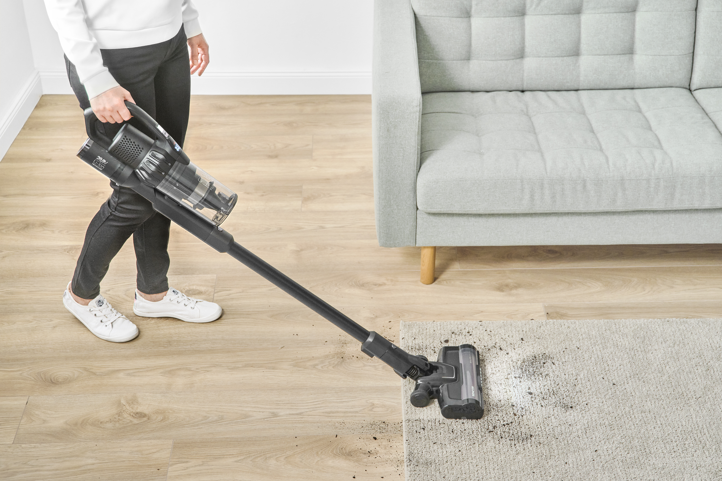 Sencor odkurzacz pionowy 4w1 z mopem i filtracją hepa SVC 9879BK