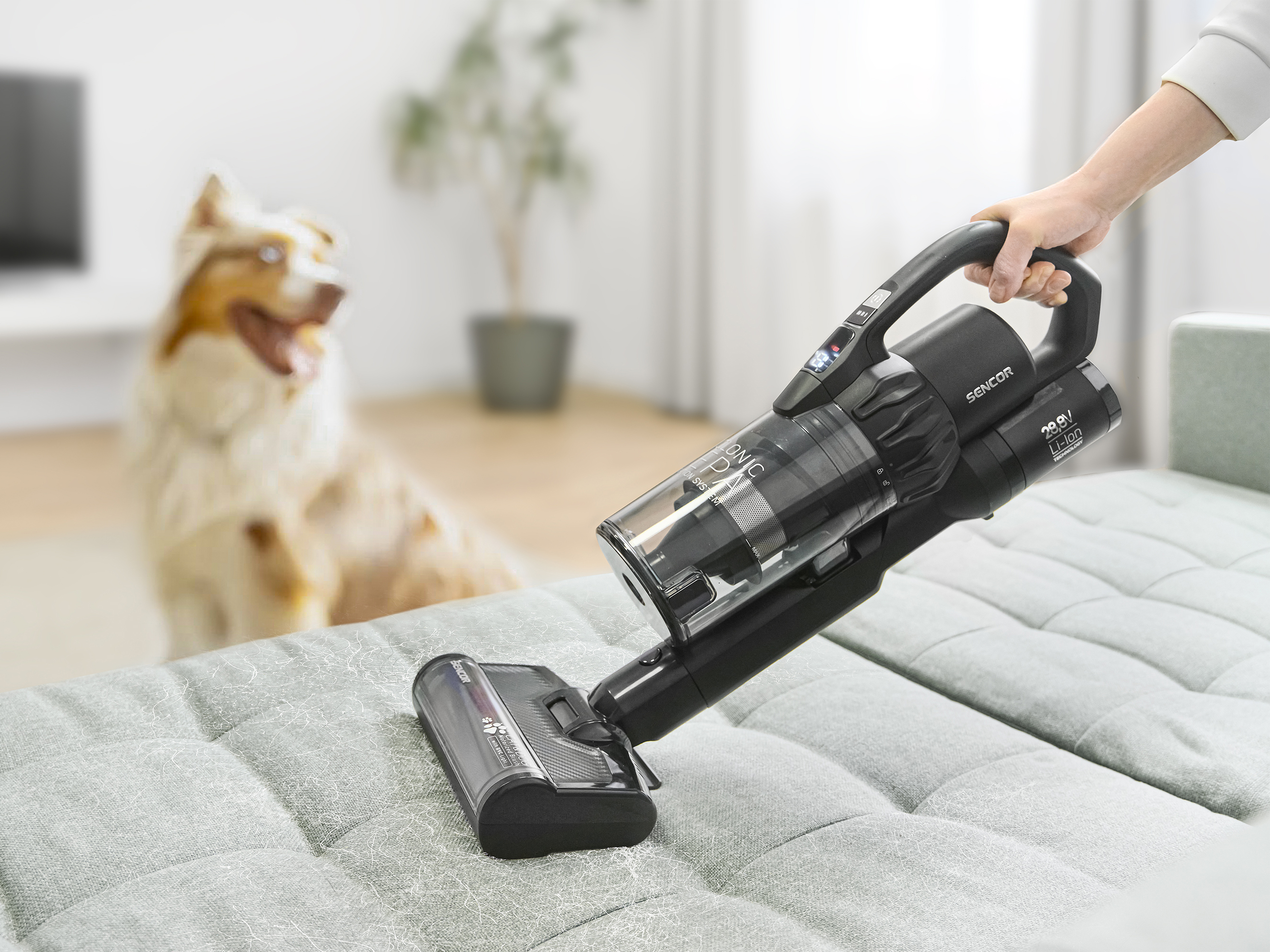 Sencor odkurzacz pionowy 4w1 z mopem i filtracją hepa SVC 9879BK