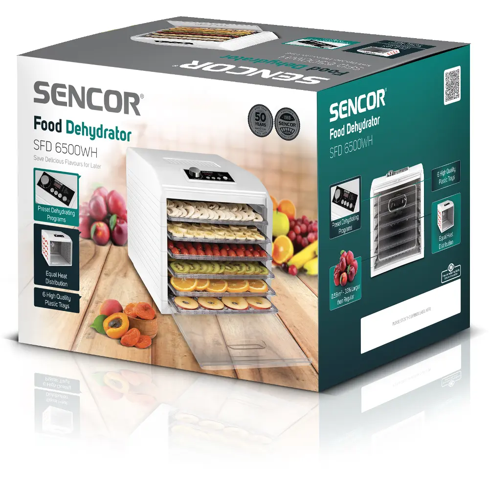 Sencor SFD 6500WH fruit dehydrator, package contents