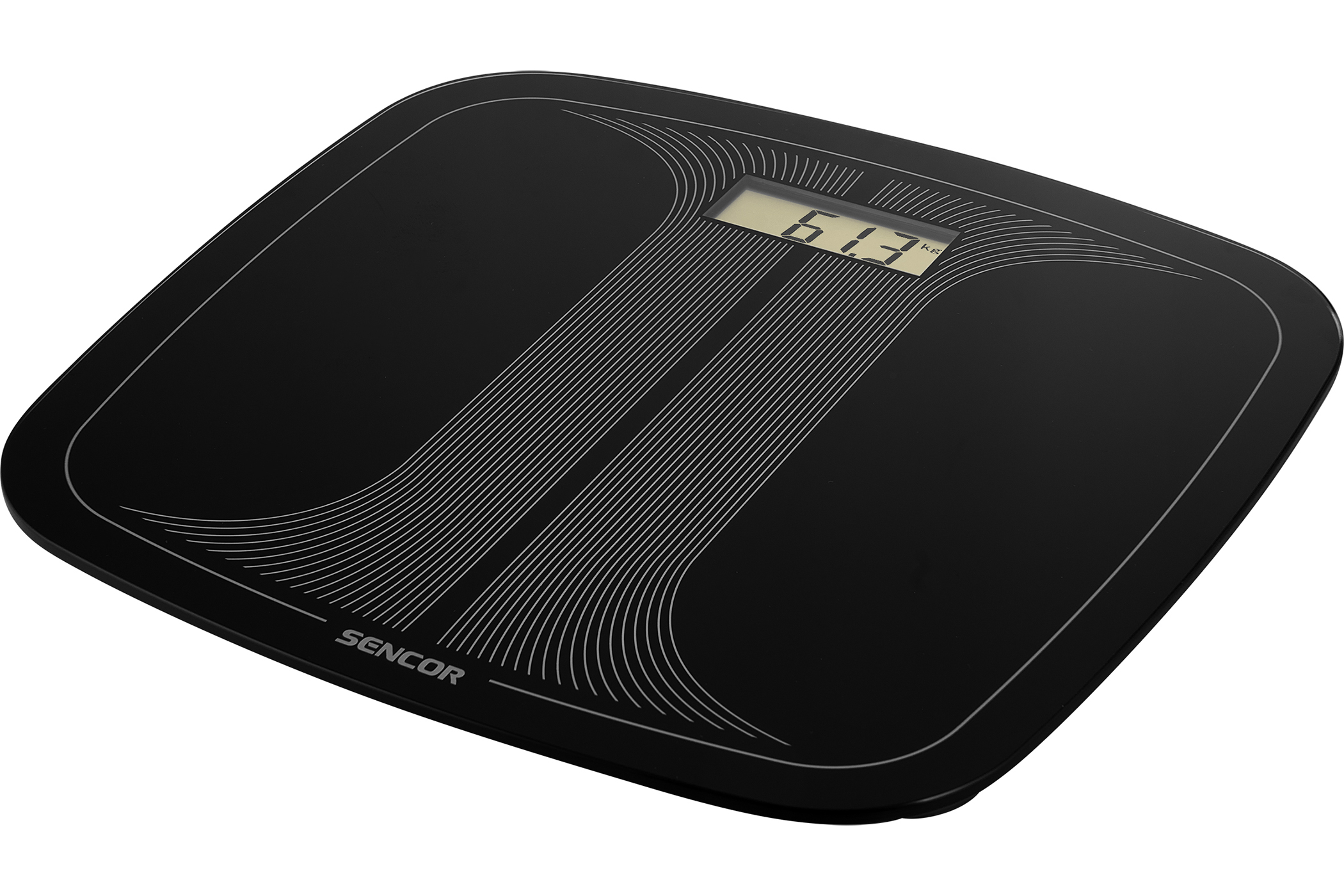 Sencor SBS 2406BK personal scale with a glass surface