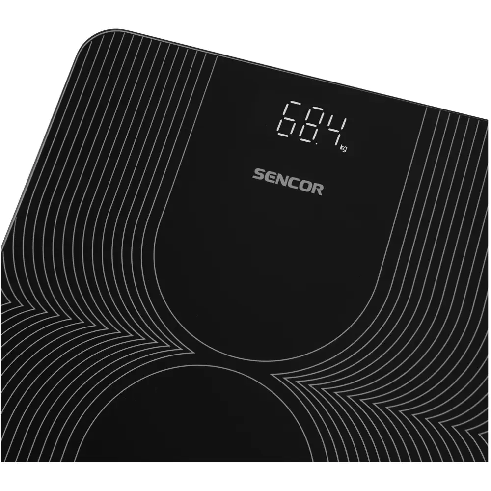 Sencor cyfrowa waga osobista z wyświetlaczem lcd SBS 2476BK