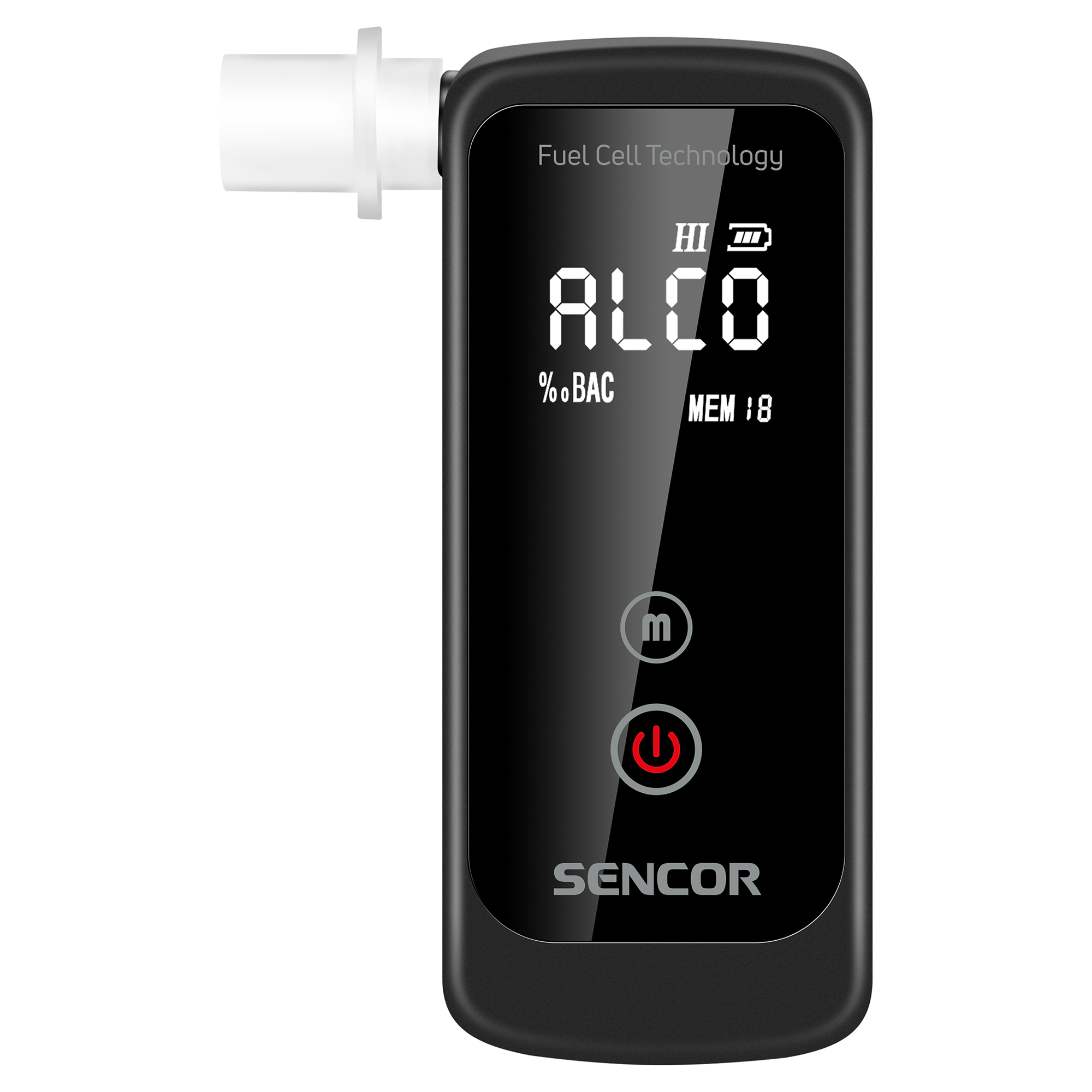 Sencor alkohol tester SCA BA40FC, obsah balení