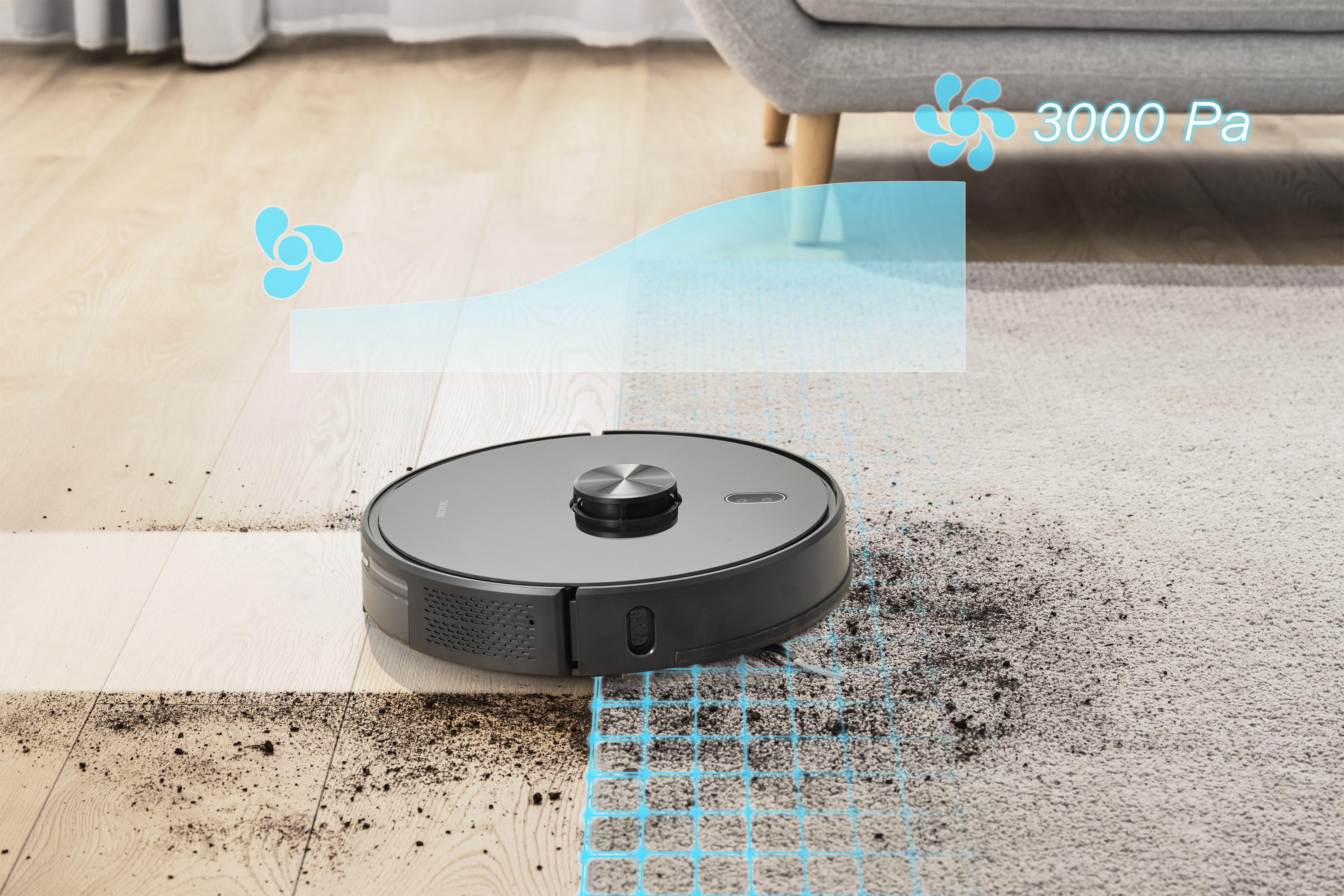 Sencor SRV 9185BK robotporszívó felmosó funkcióval