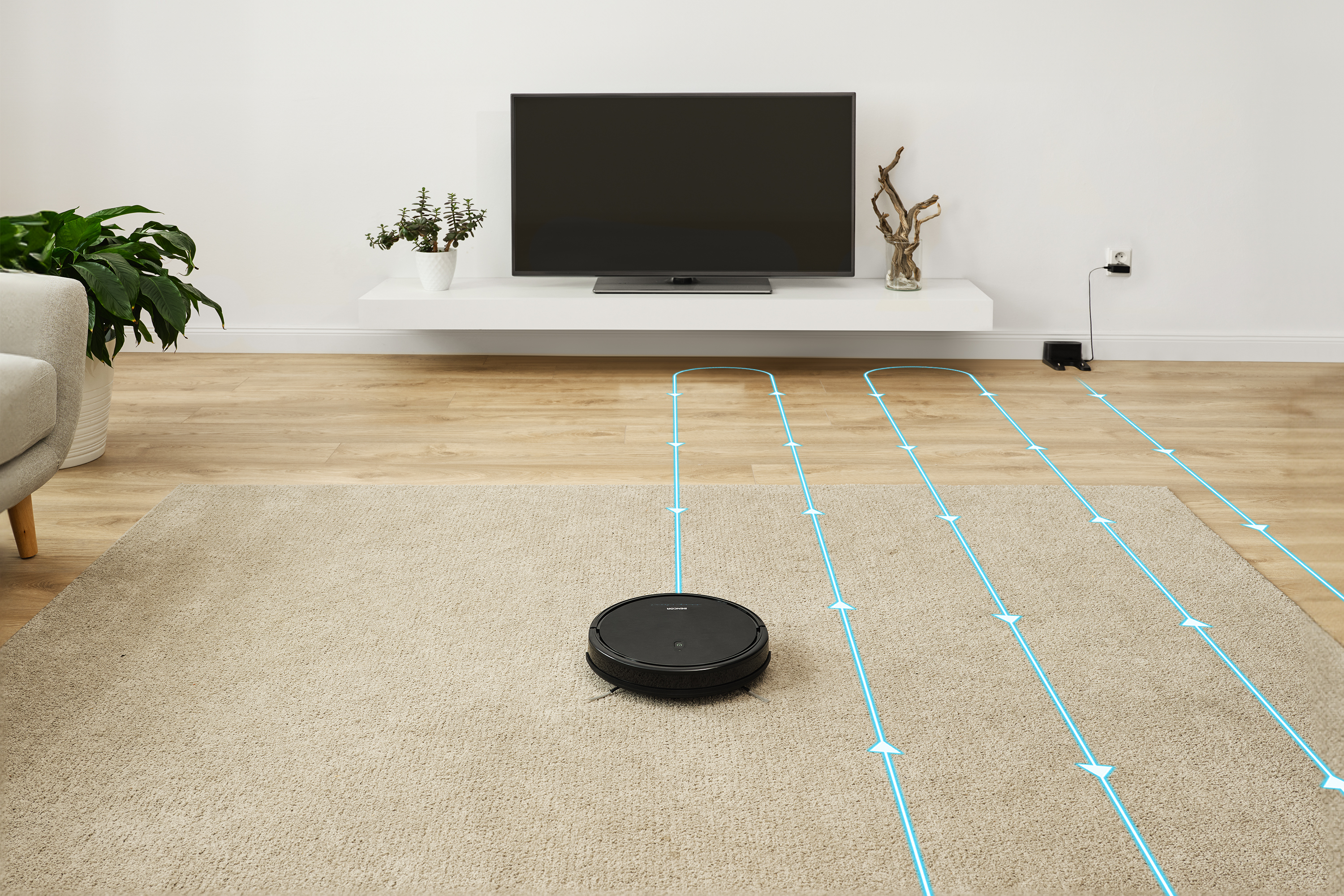 Sencor SRV 3160TQ easyclean+ robotporszívó nedves mop funkcióval