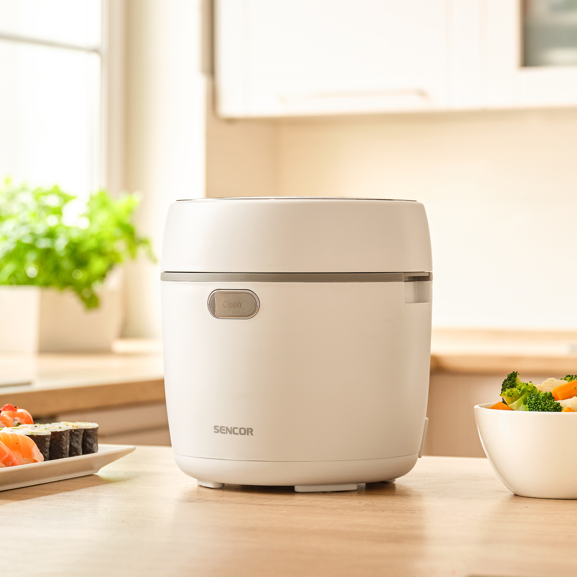 Sencor ryżowar low carb z koszykiem do gotowania na parze SRM 0670WH