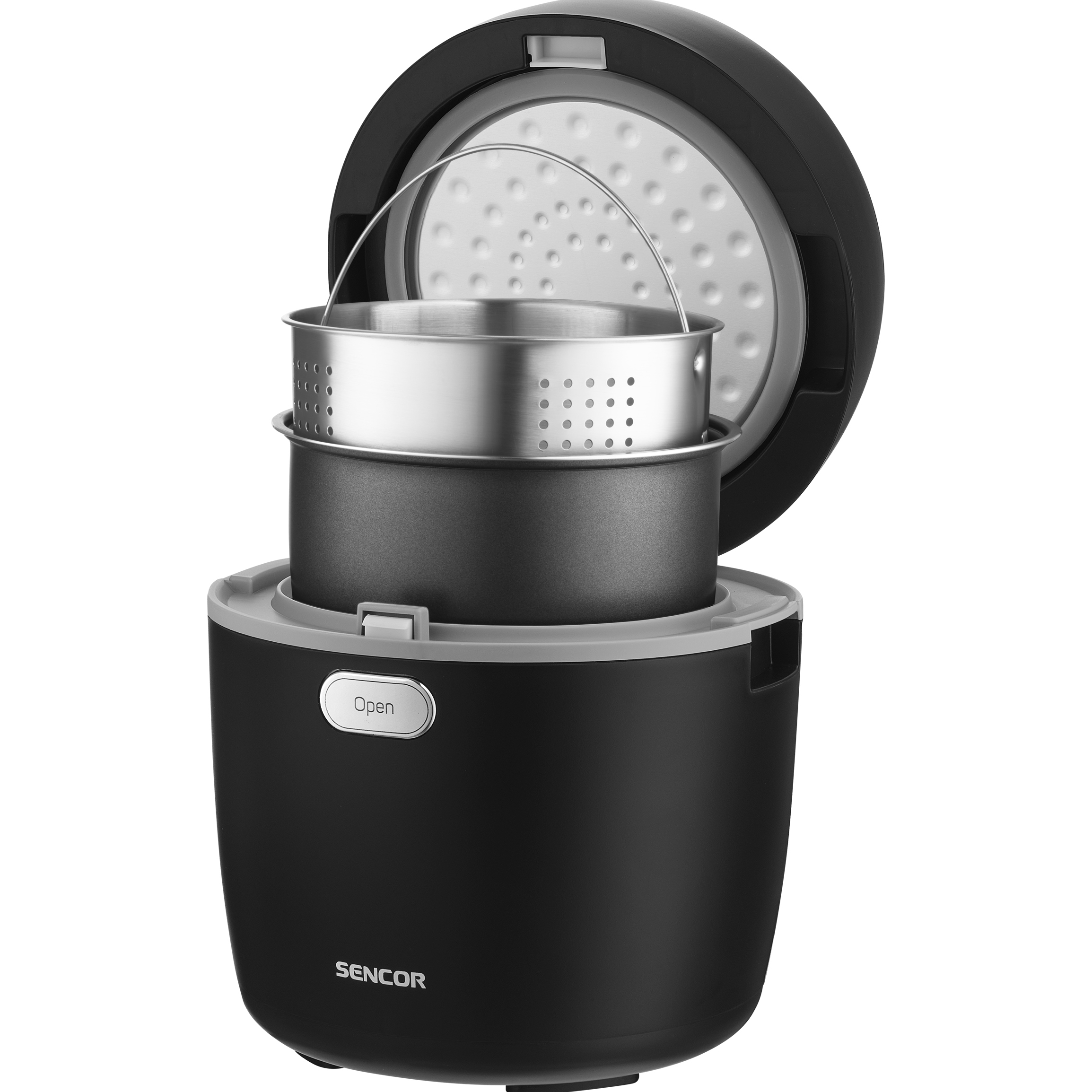 Sencor rýžovar low carb s parným košíkom SRM 0671BK