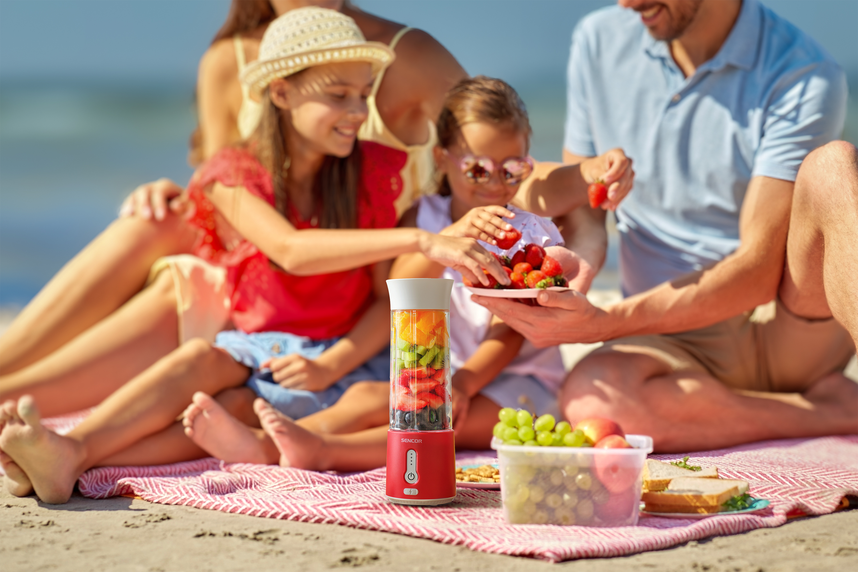 Sencor przenośny blender akumulatorowy do smoothie SBL 134RD