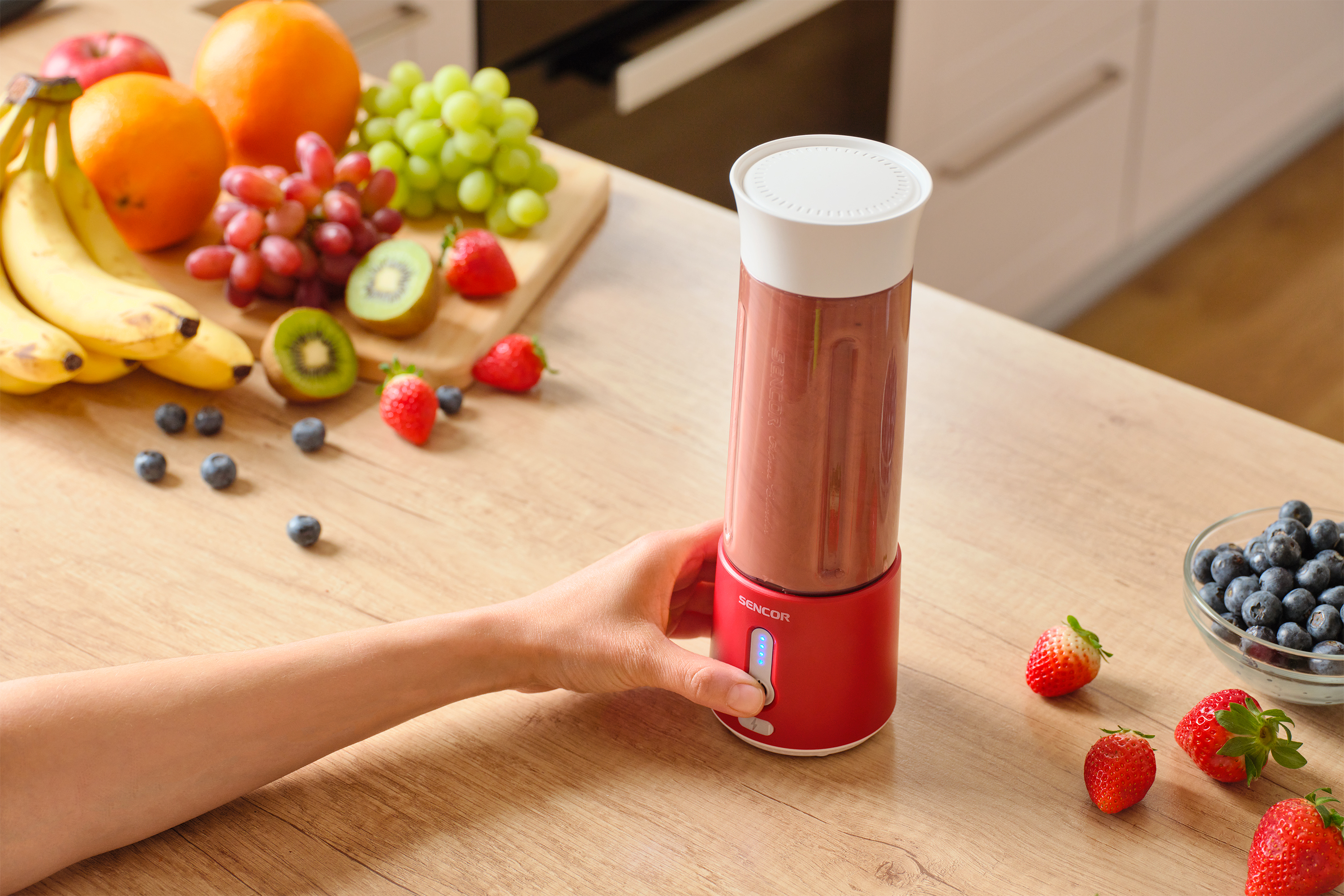 Sencor przenośny blender akumulatorowy do smoothie SBL 134RD