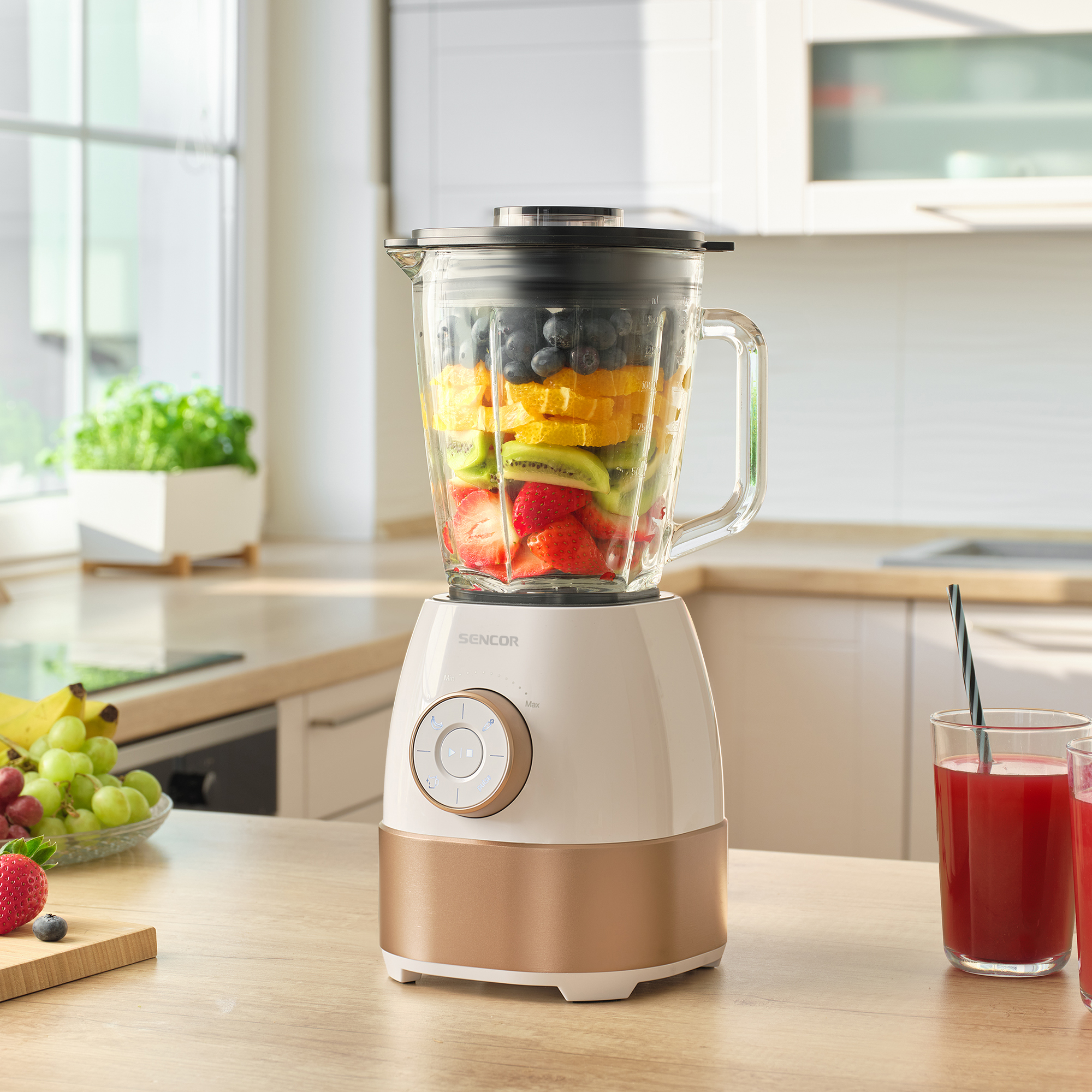 Sencor blender kielichowy ze szklanym kielichem 1,5 l SBL 5870GD