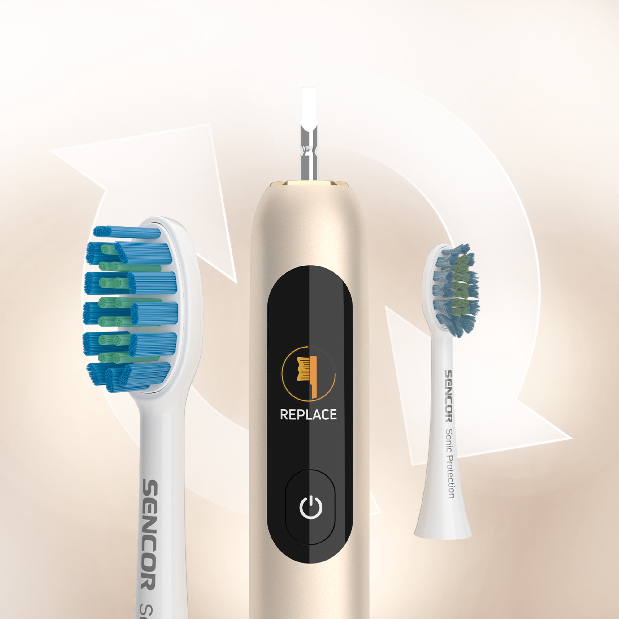 Sencor SOC 5011GD intelligens szónikus fogkefe