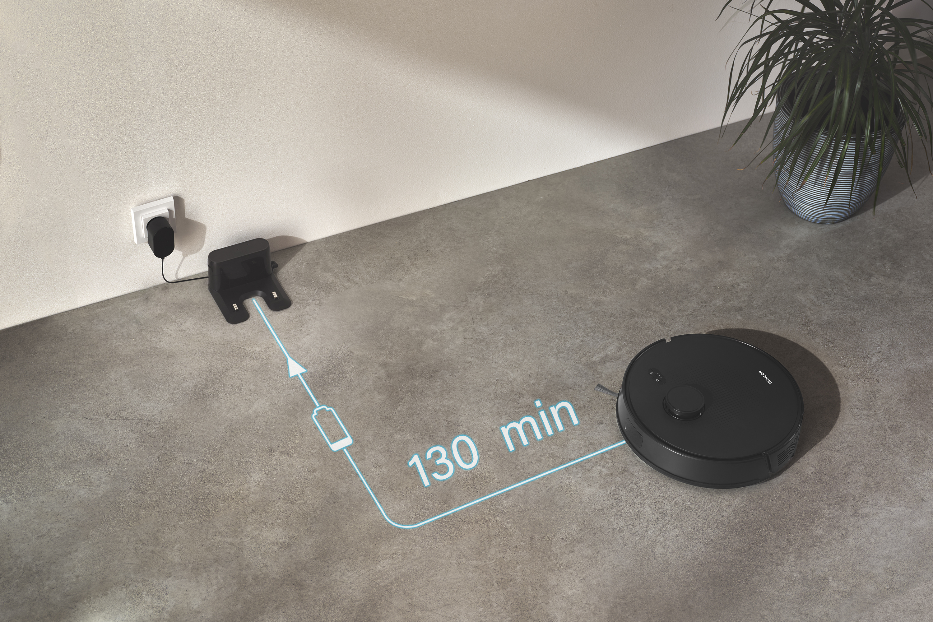 Sencor SRV 9020BK robotporszívó felmosó funkcióval