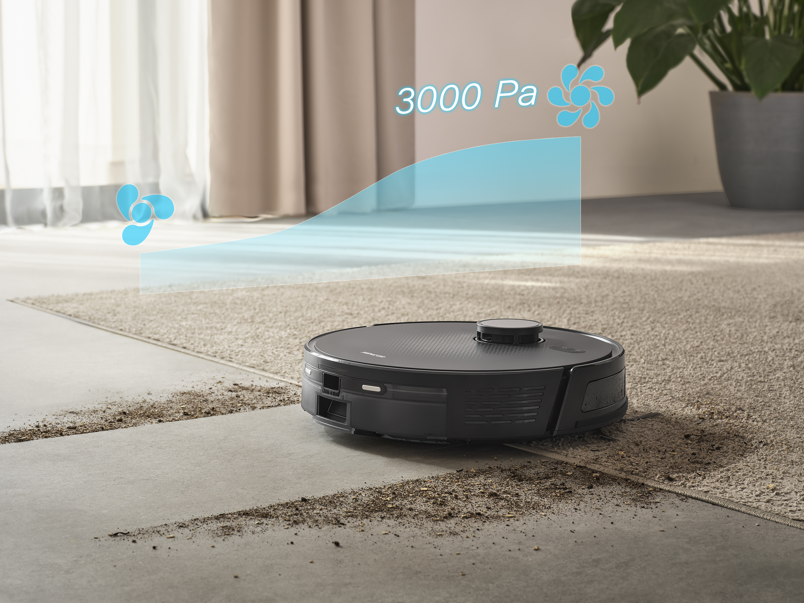 Sencor SRV 9020BK robotporszívó felmosó funkcióval