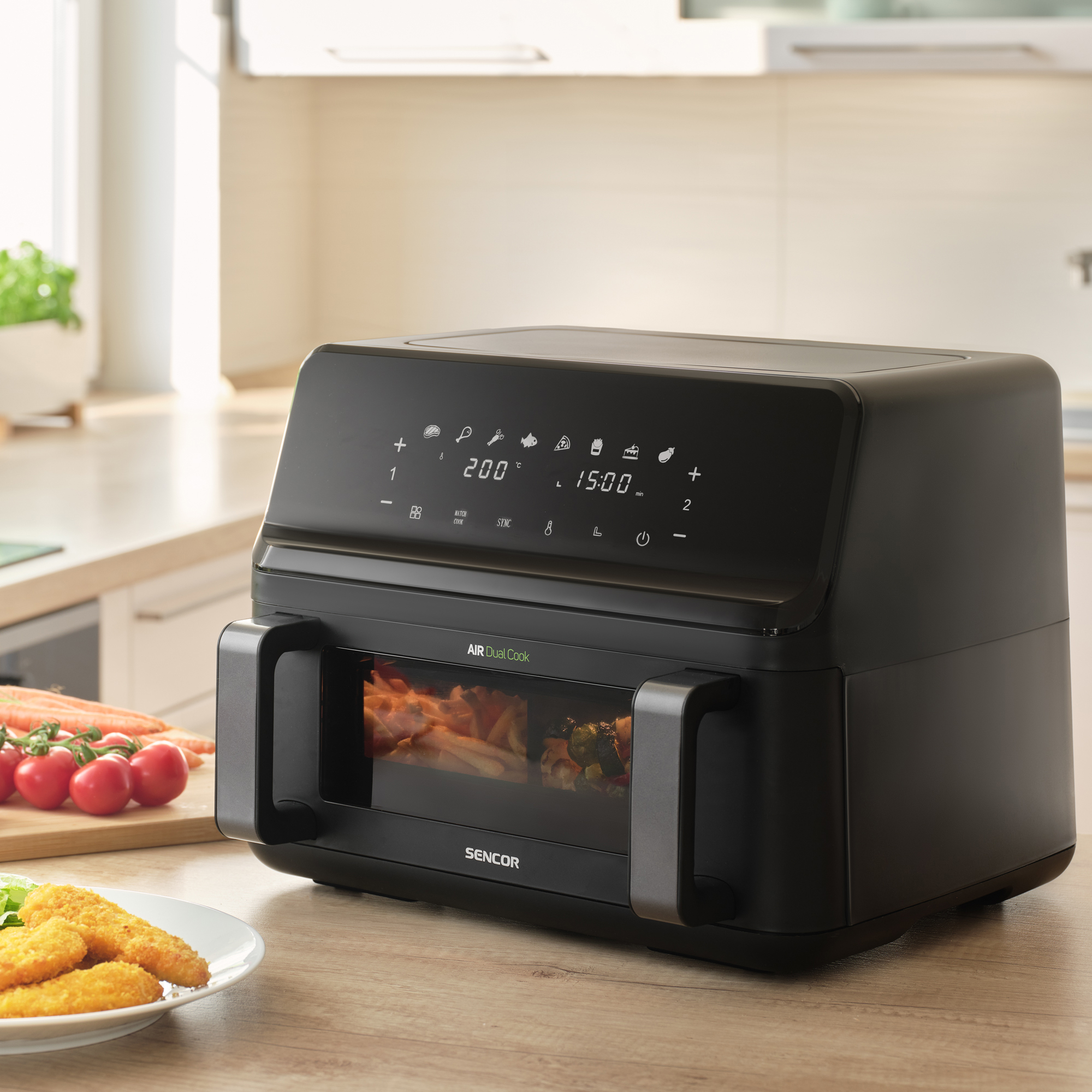 Sencor SFR 9650BK dual-zone air fryer