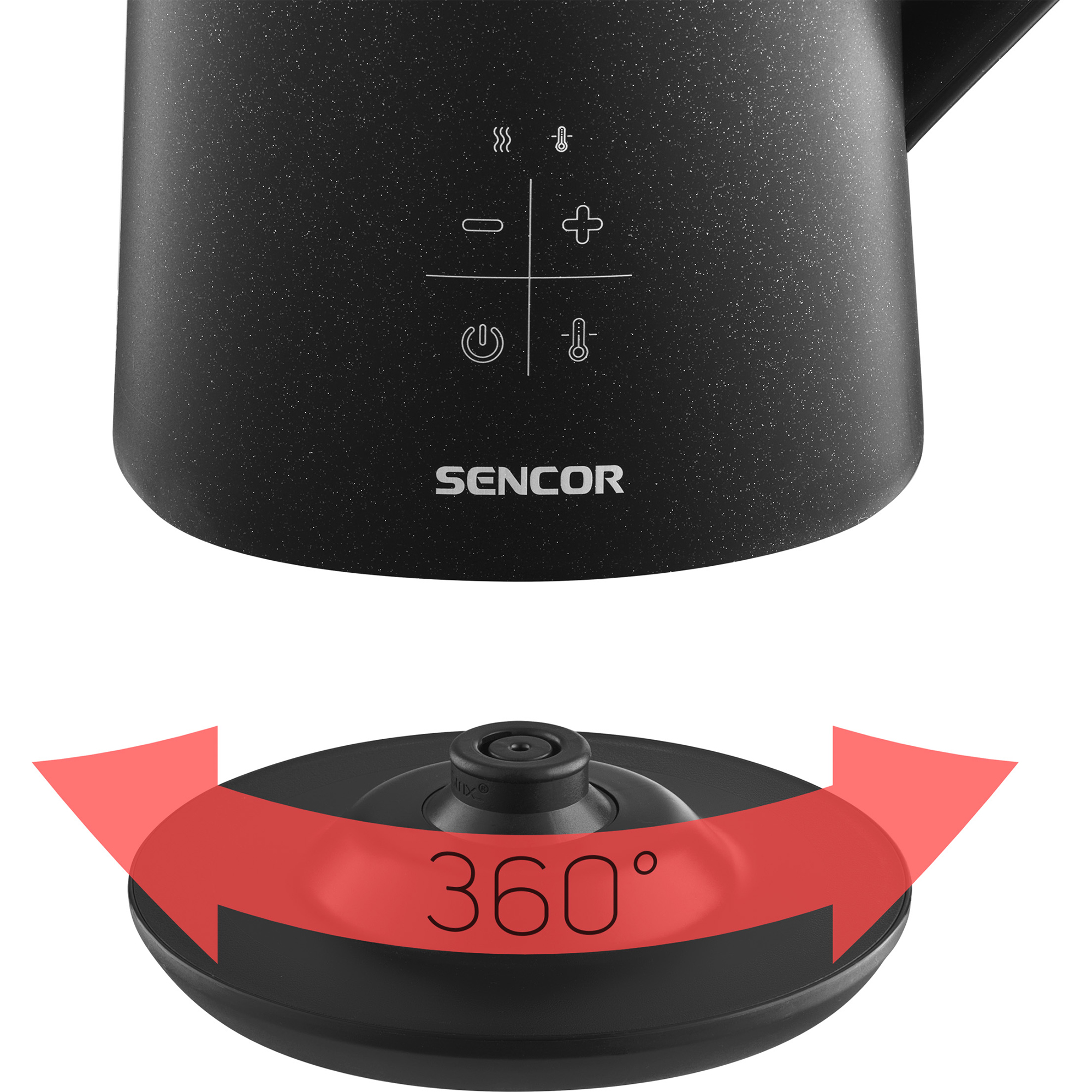Sencor SWK 0600BK hőfokszabályozós, kettős falú vízforraló