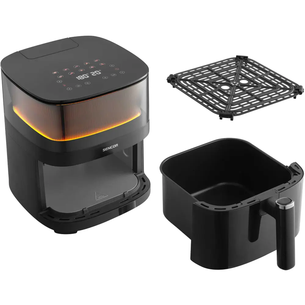 Sencor frytkownica beztłuszczowa SFR 5050BK Air Fryer, zawartość opakowania
