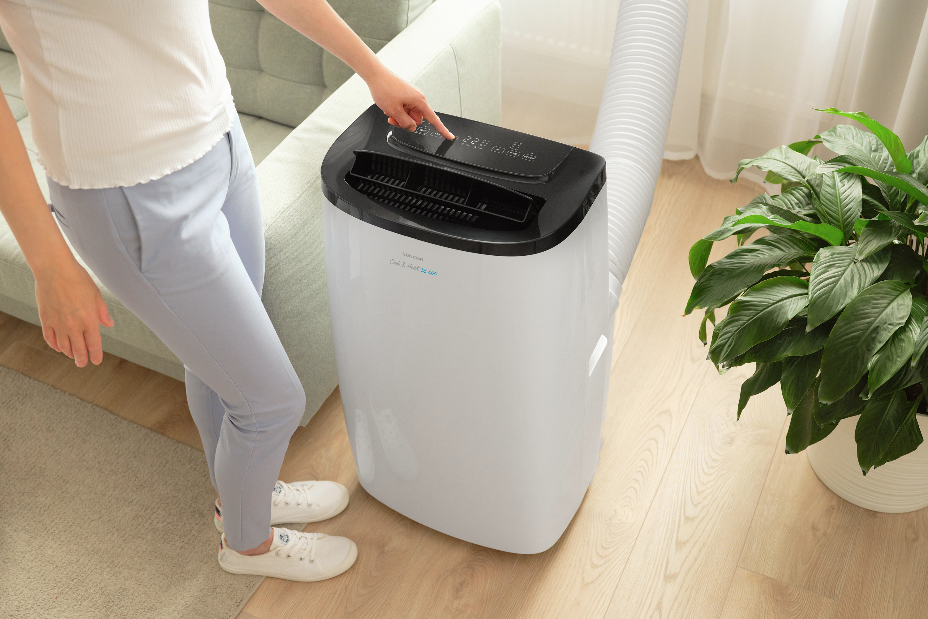 Sencor klimatyzator przenośny z funkcją grzania i osuszaczem SAC MT1803CH Iceberg AllSeasons