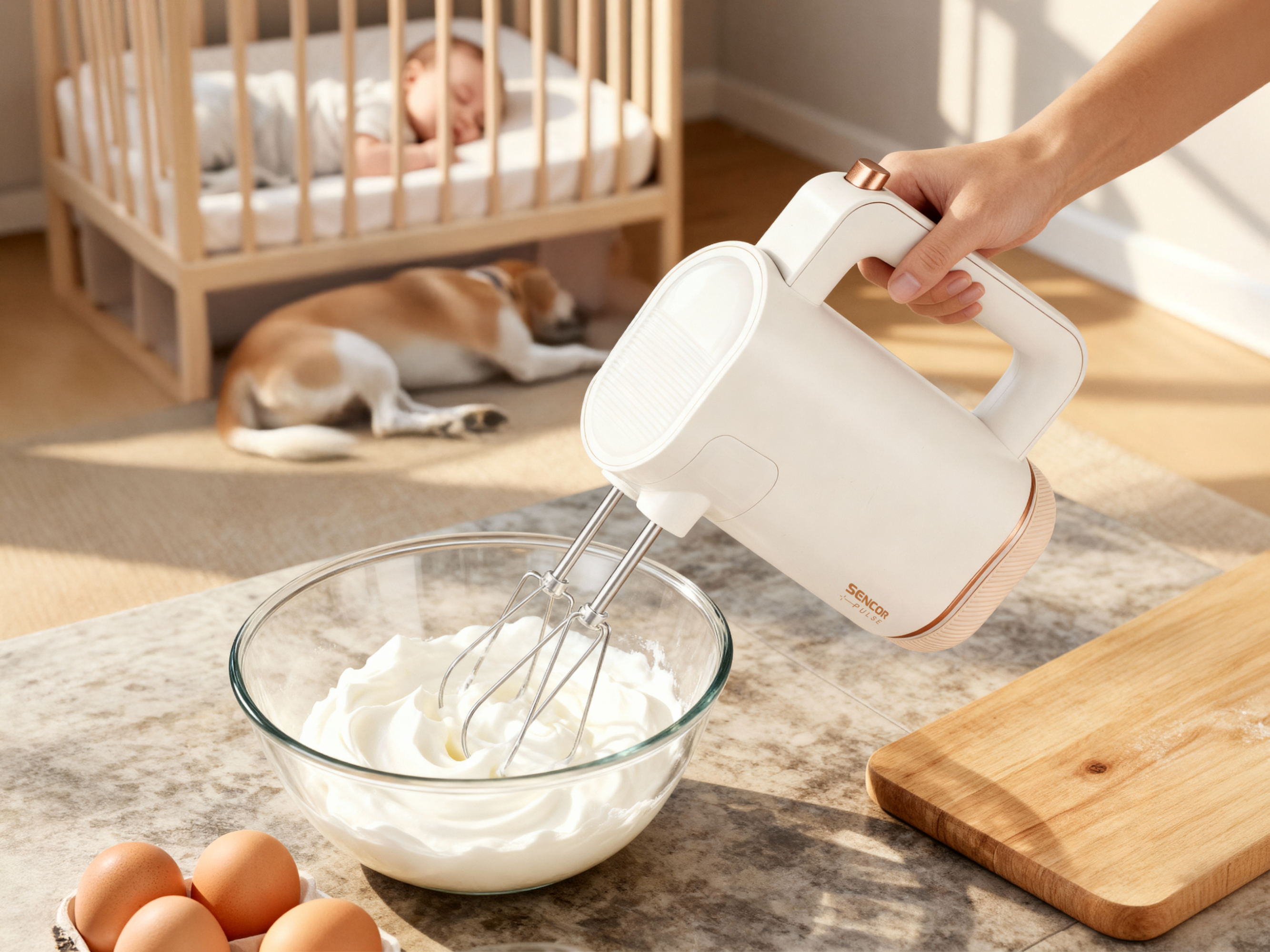 Sencor SHM 9130WH cordless hand mixer