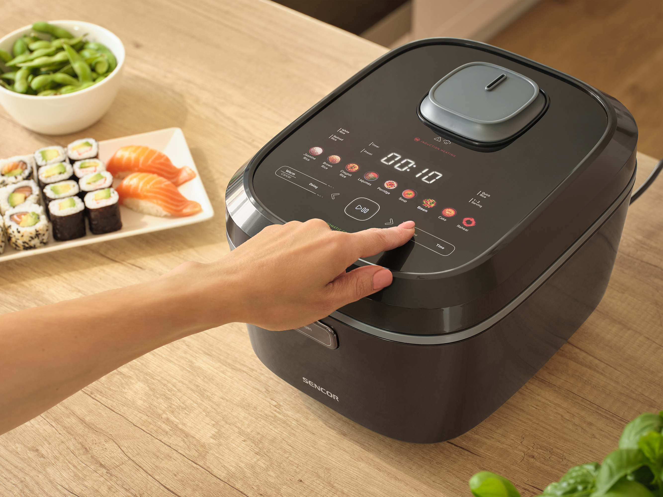 Sencor multifunkčný varič ryže s indukčným ohrevom SRM 3900BK