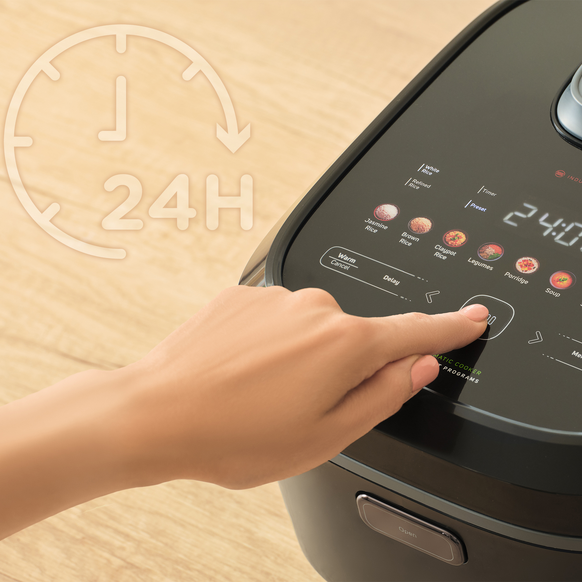 Sencor wielofunkcyjny ryżowar z technologią indukcyjnego nagrzewania  SRM 3900BK