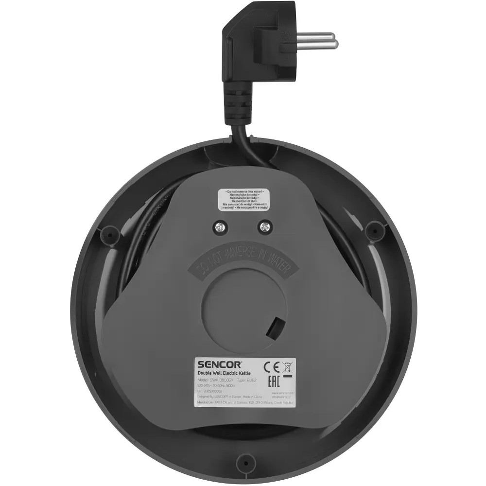 Sencor dvoustěnná u-shape rychlovarná konvice SWK 0800GY