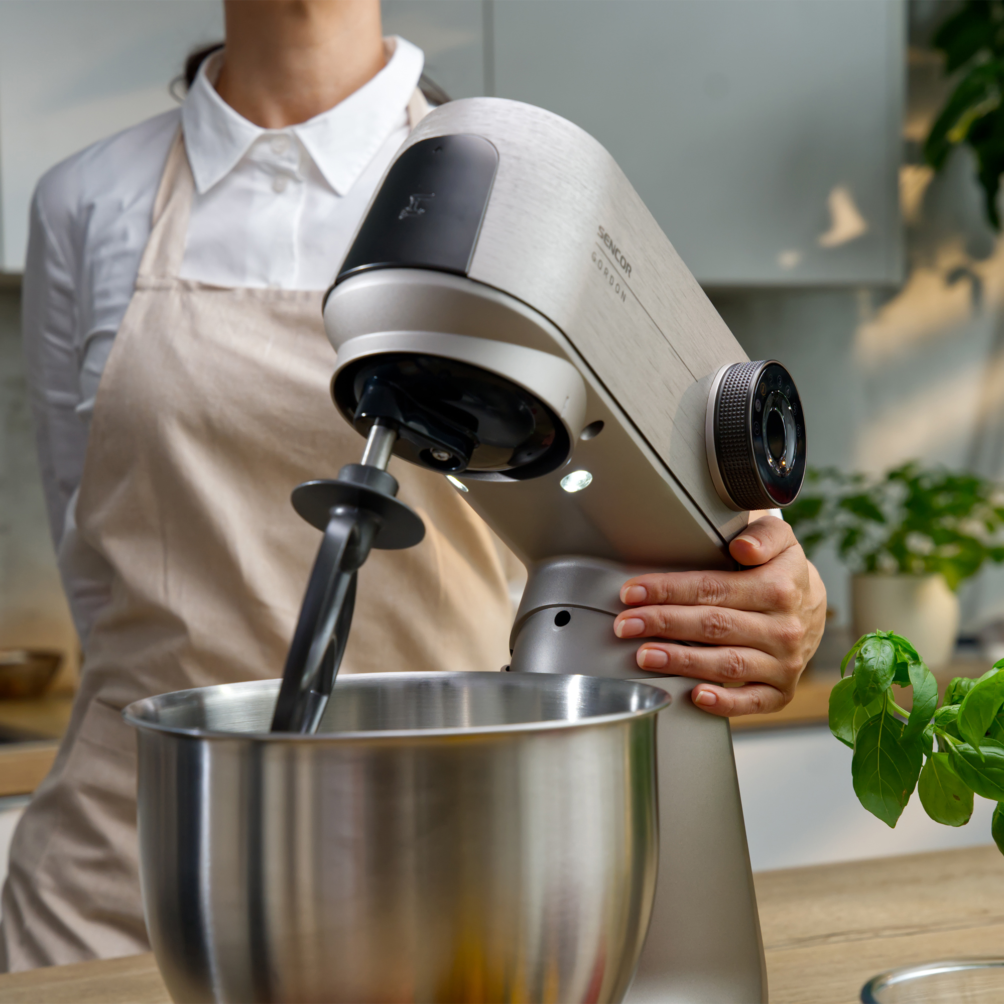 Sencor STM 7651WS all-metal food processor with scale