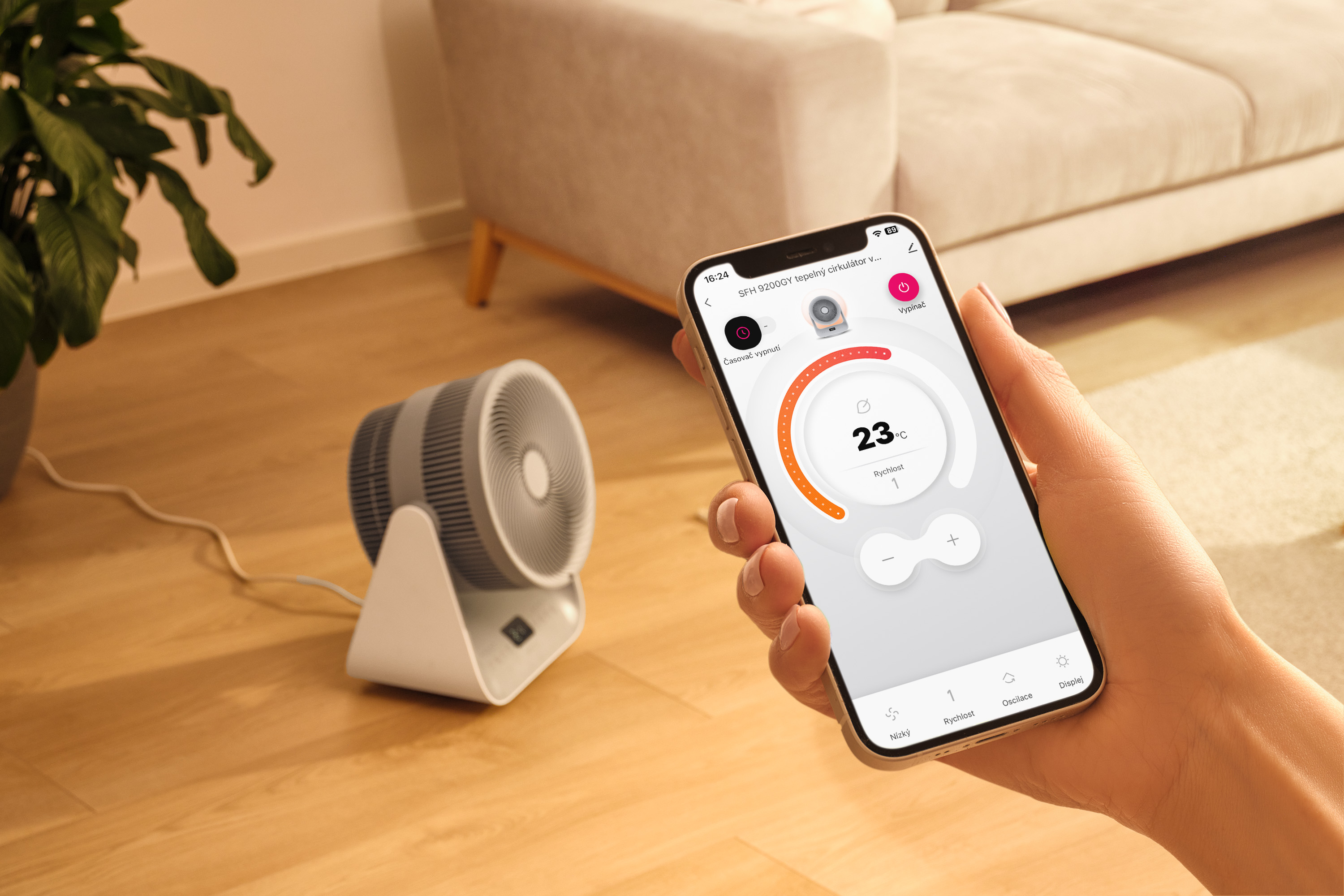 Sencor tepelný cirkulátor vzduchu s wi-fi SFH 9200GY