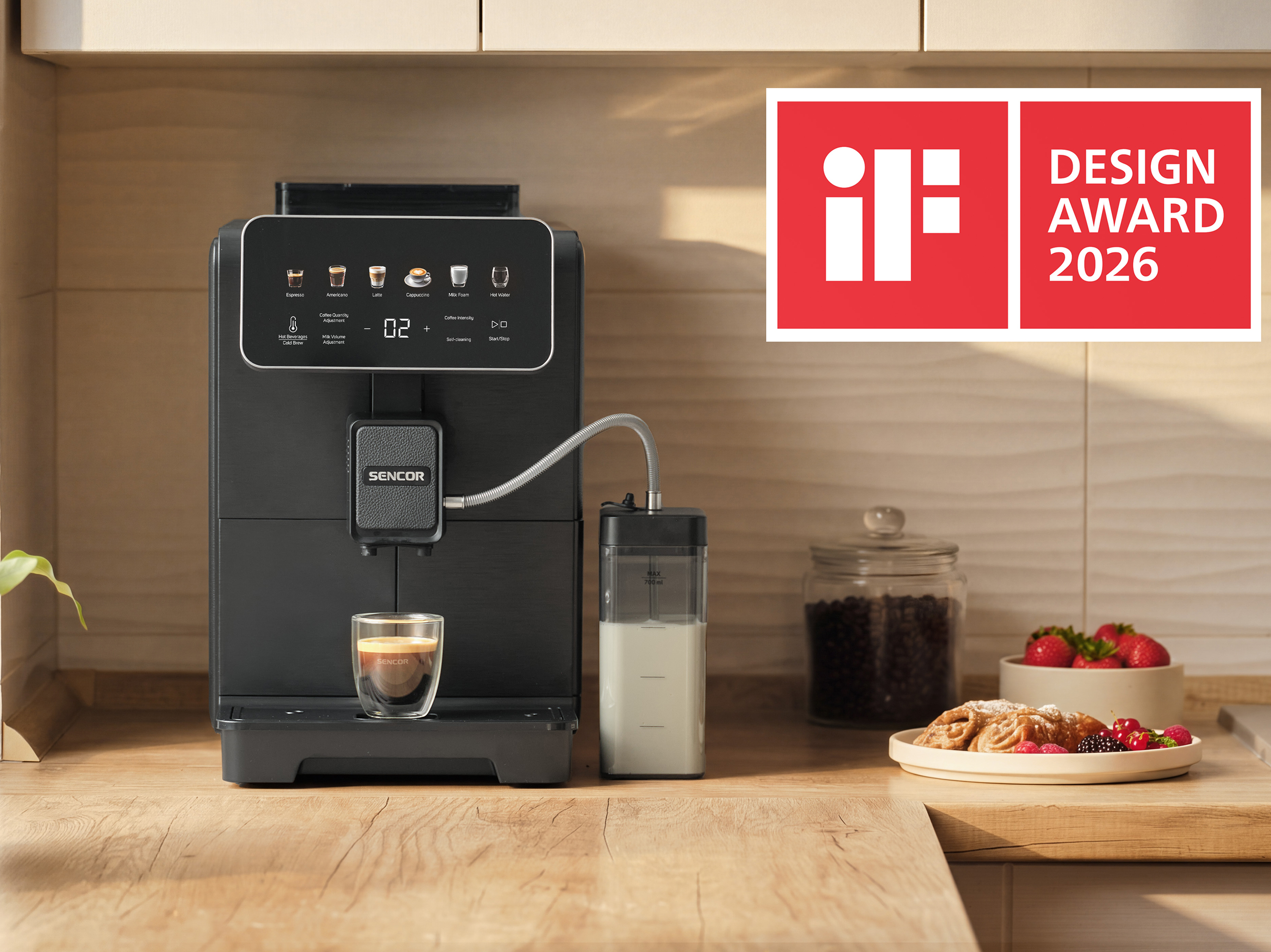 Sencor automatický kávovar SES 9400BK ENZO