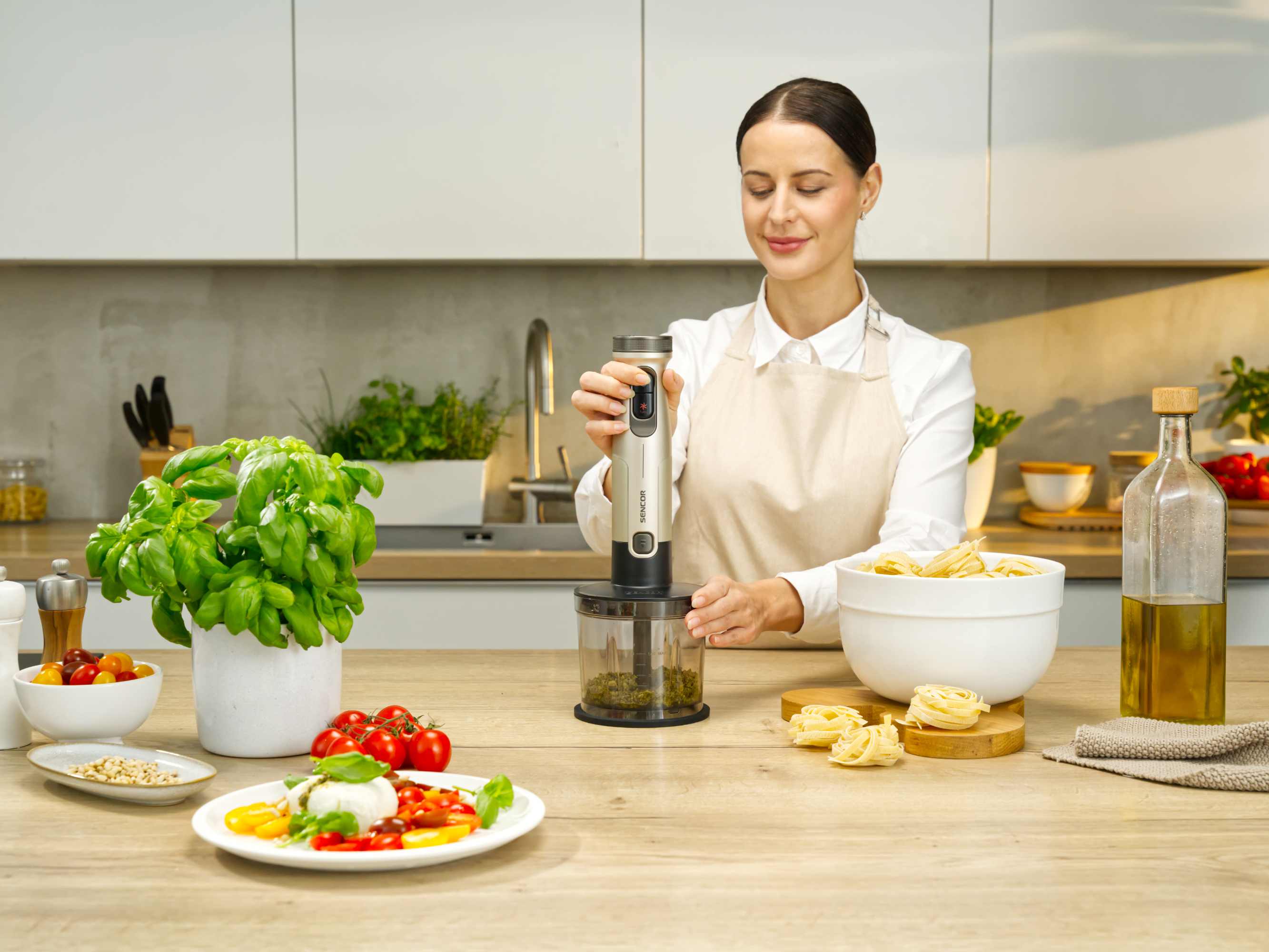 Sencor SHB 5751WS SOPHIA 6-in-1 hand blender with accessories