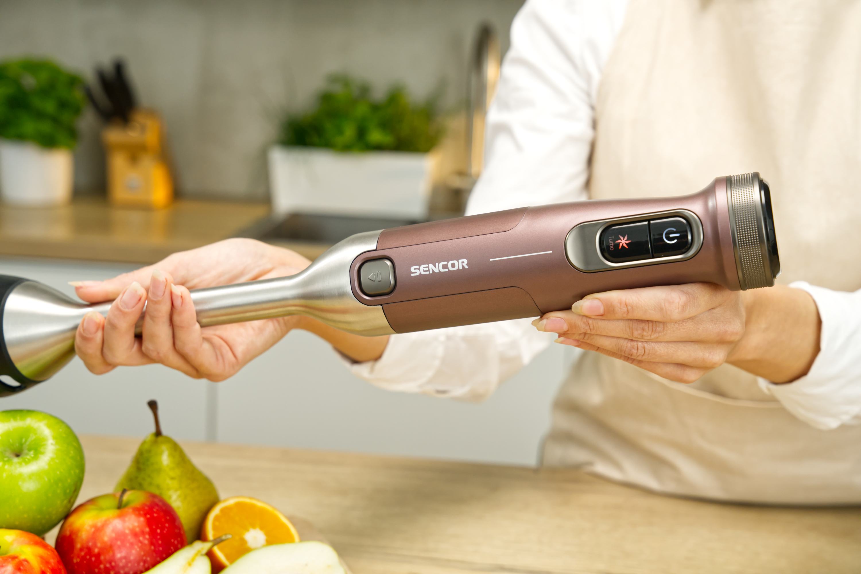 Sencor SHB 5612WP SOPHIA 4-in-1 hand blender with stainless steel blades