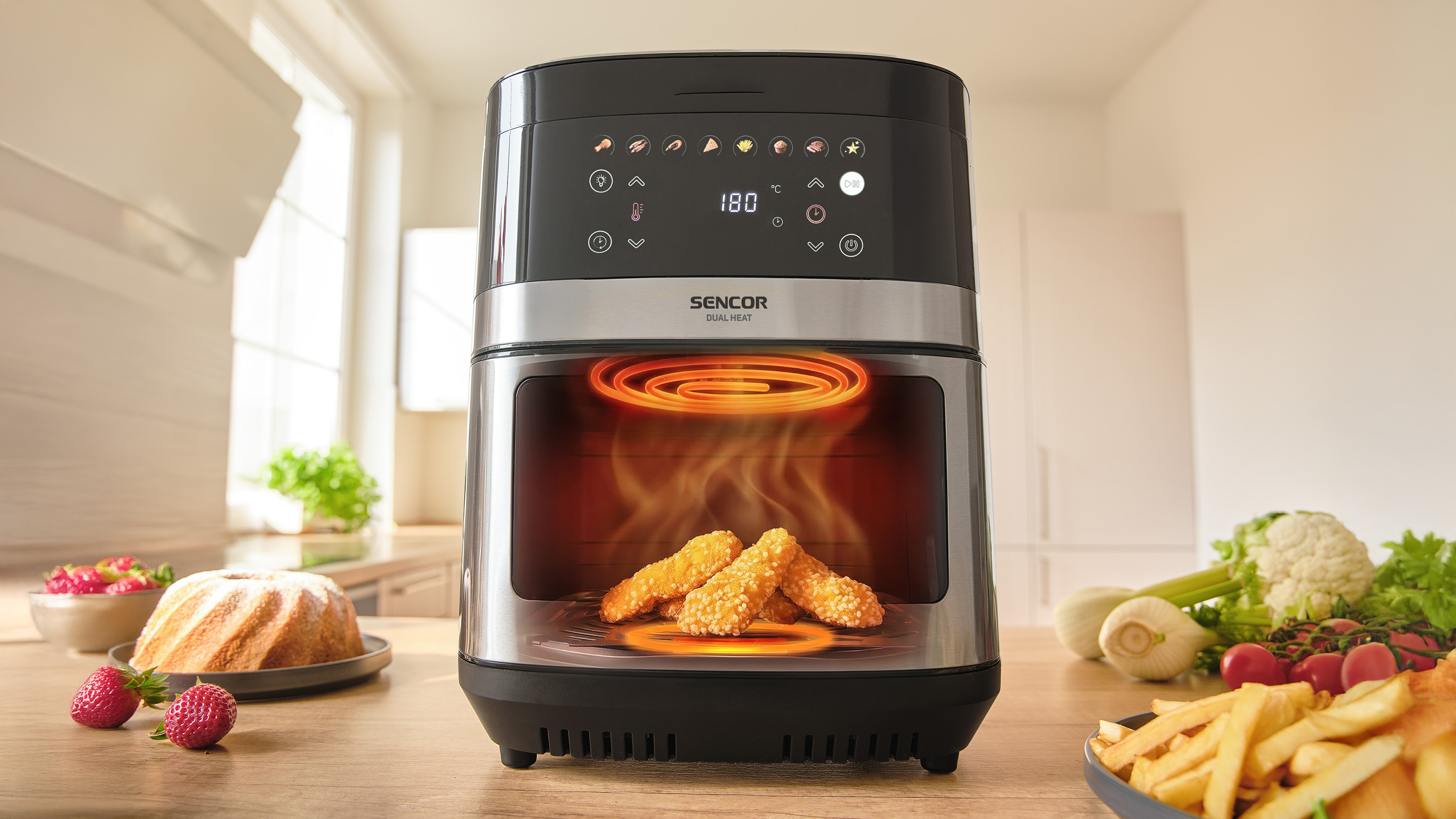 Sencor horkovzdušná fritéza SFR 9100SS