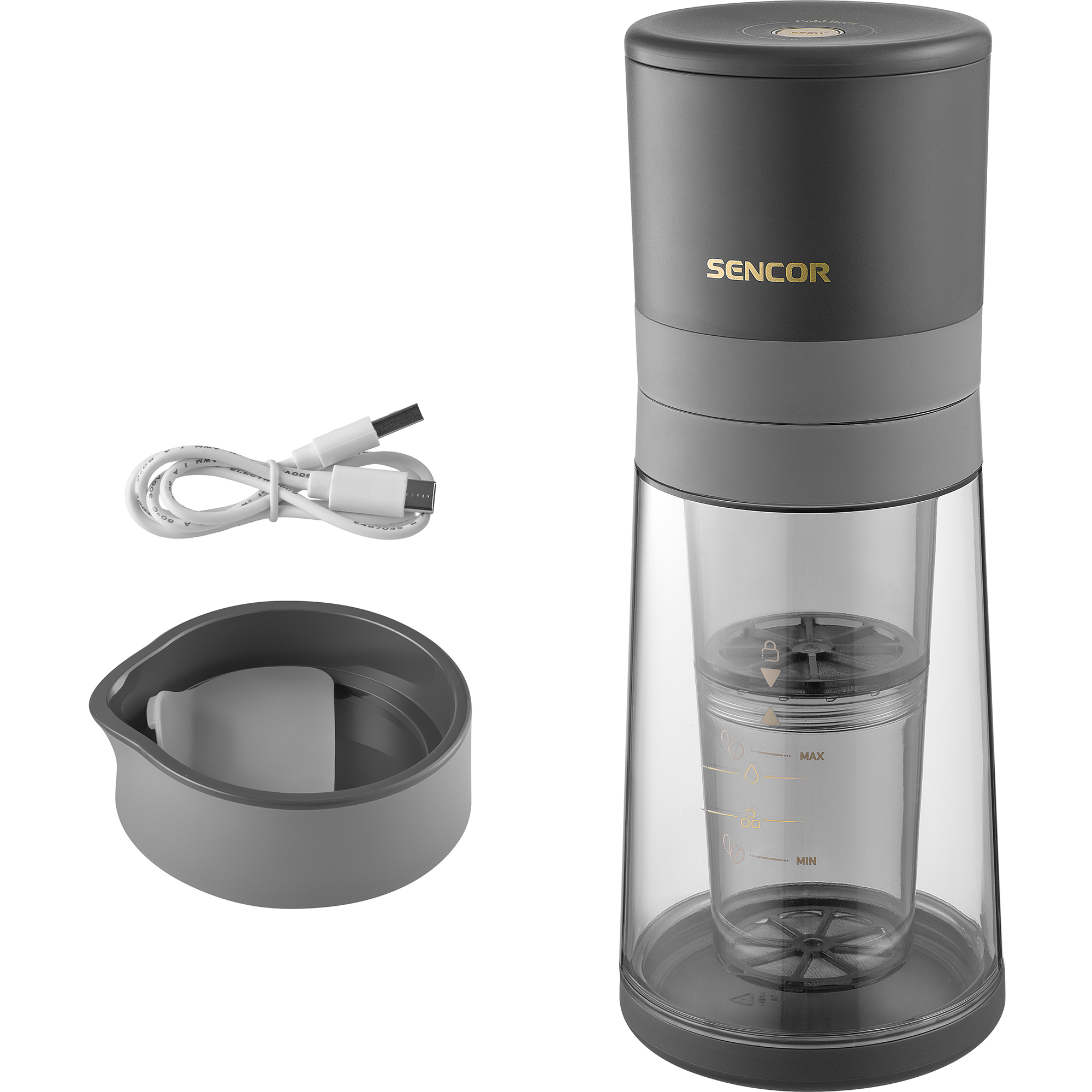 Sencor SCE 1000BK cold brew kávéfőző, a csomag tartalma