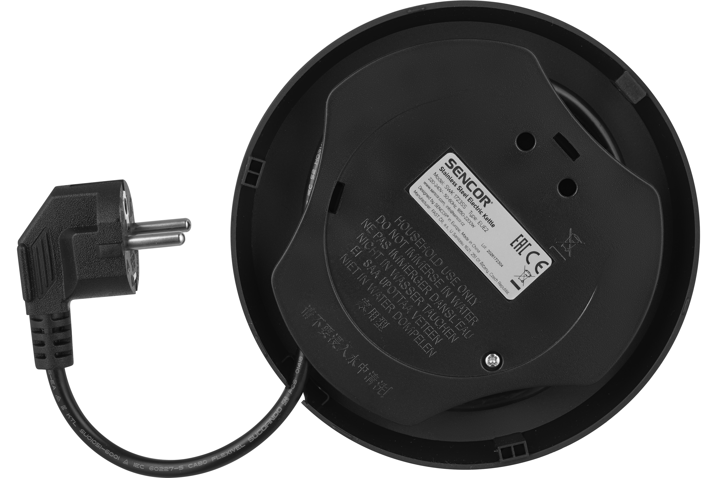Sencor nerezová rýchlovarná kanvica SWK 1723SS