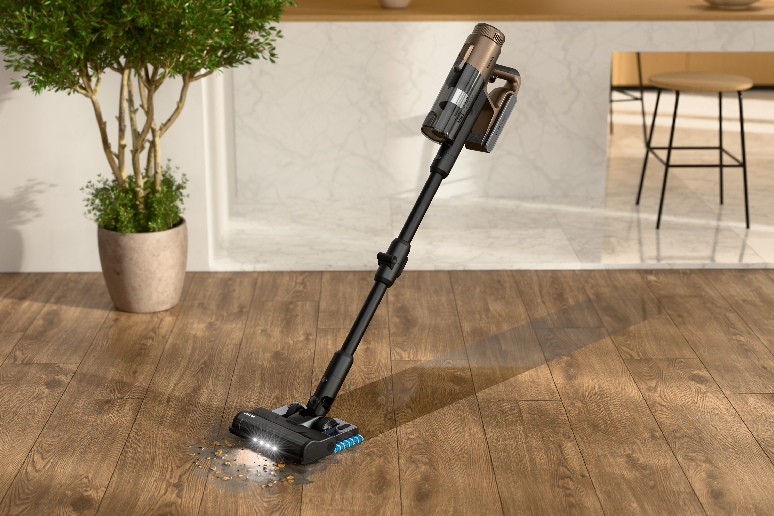 Sencor SVC 7628BR cordless stick vacuum with mopping function