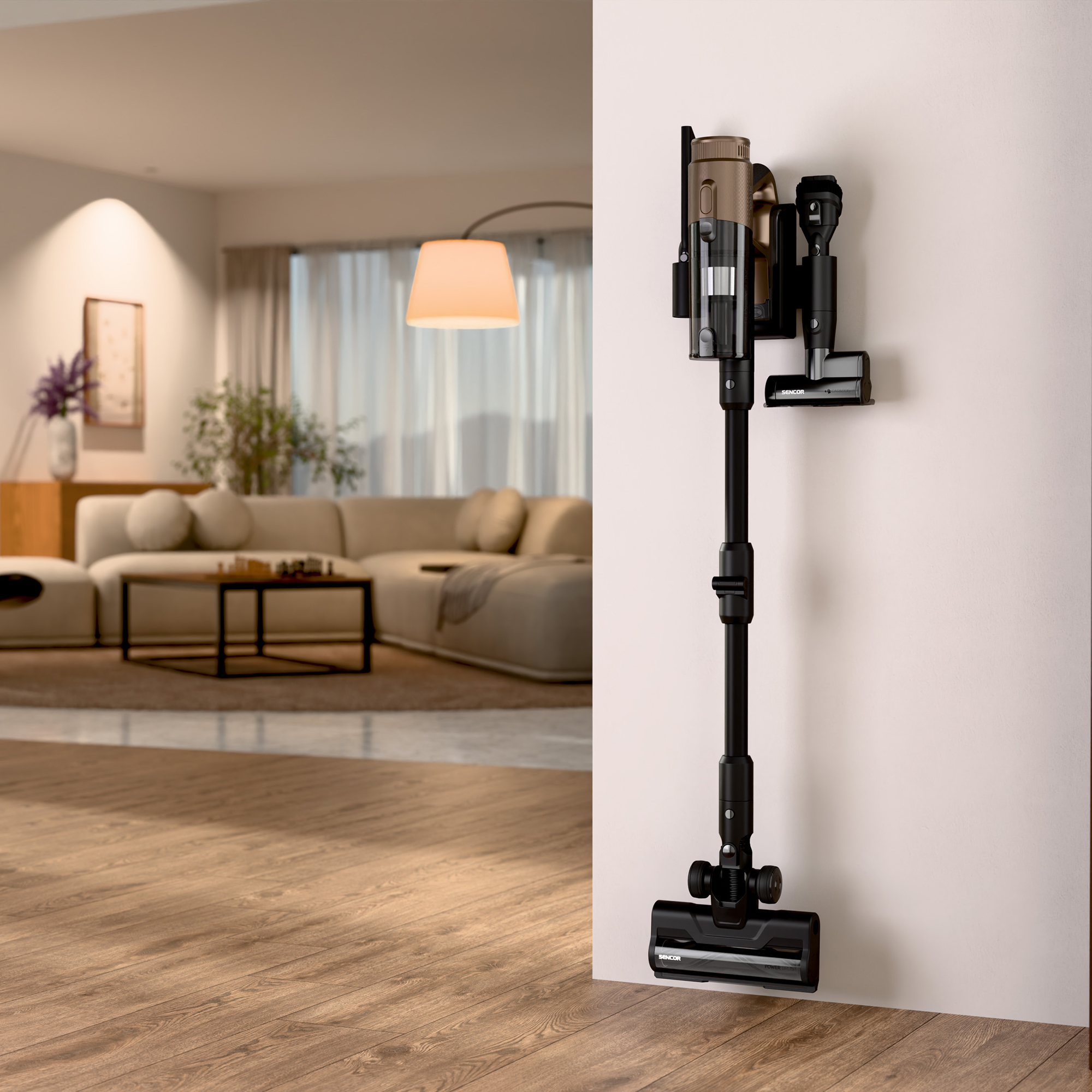 Sencor SVC 7628BR cordless stick vacuum with mopping function