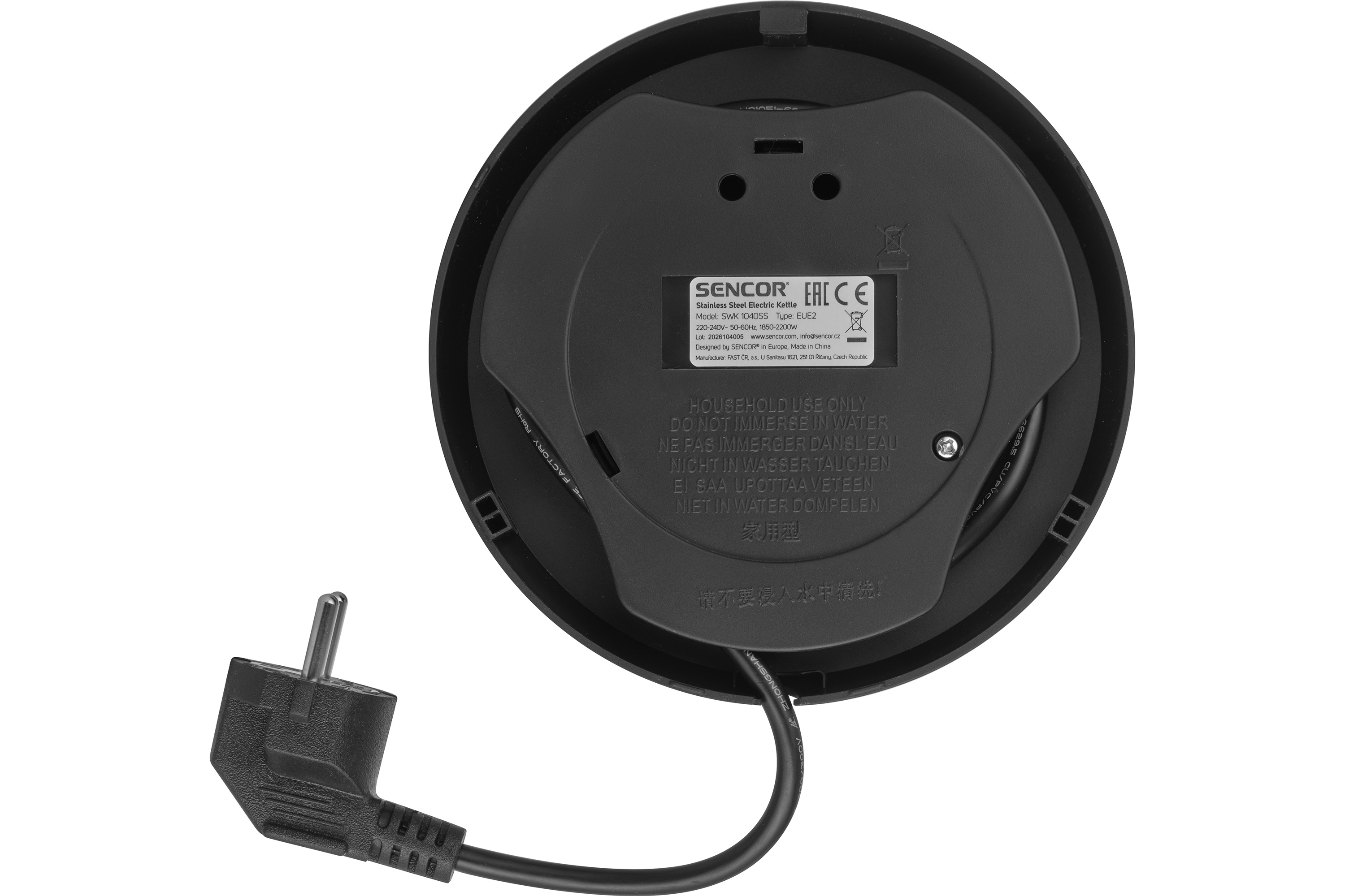 Sencor rychlovarná konvice z nerezové oceli SWK 1040SS