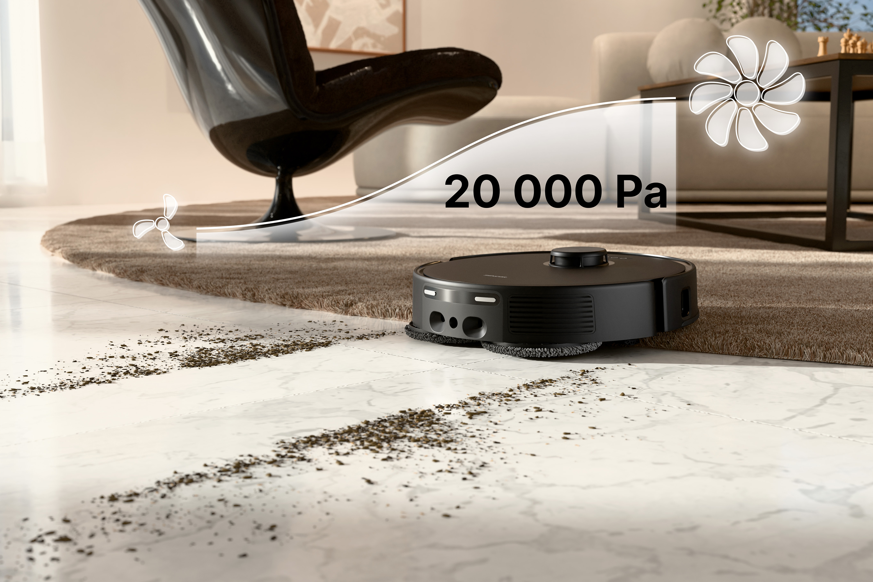 Sencor robotický vysavač s mopem SRV 9590BK