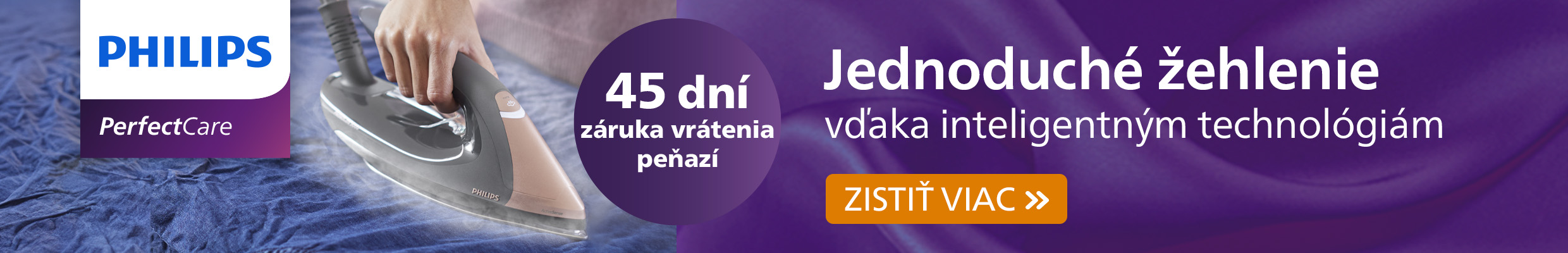 Philips žehlenie záruka 45 dní- detail