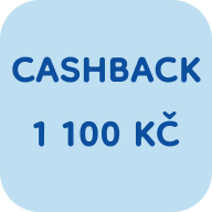 Cashback 1 100 Kč