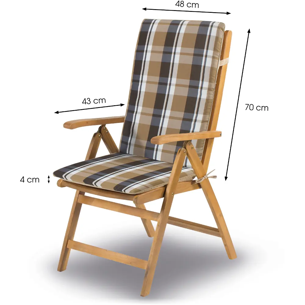 Garden cover for the Fieldmann FDZN 4101 armchair with 4cm filling for increased seating comfort.