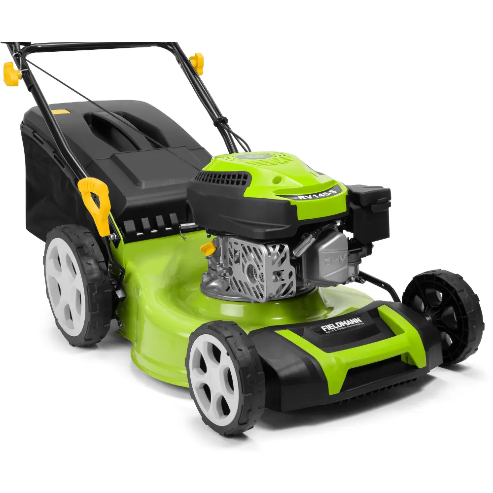 The technical parameters of the Fieldmann FZR 4611-144B gasoline mower with a drive include power, cutting width, mowing system of the model and more.