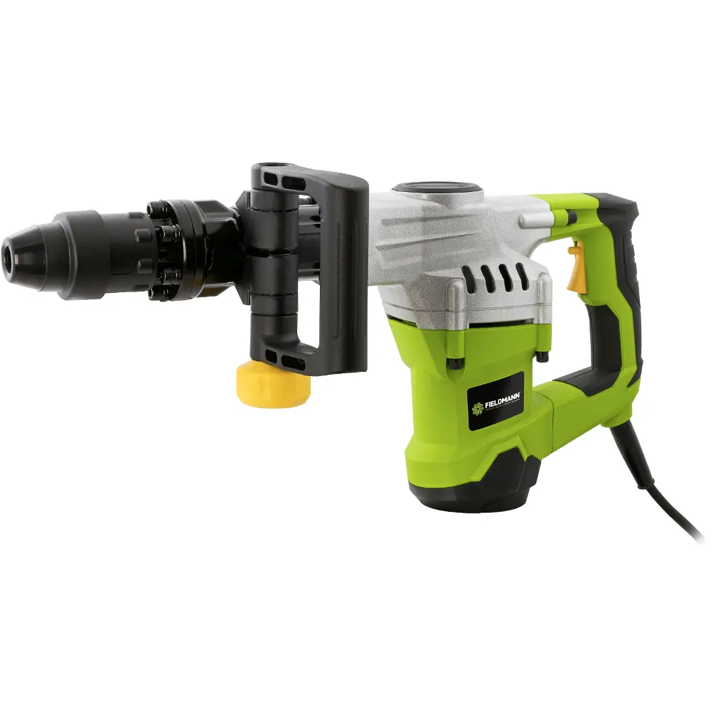 The technical parameters of the Fieldmann FDBK 201301-E demolition hammer include power, punch power, SDS MAX system and accessories.