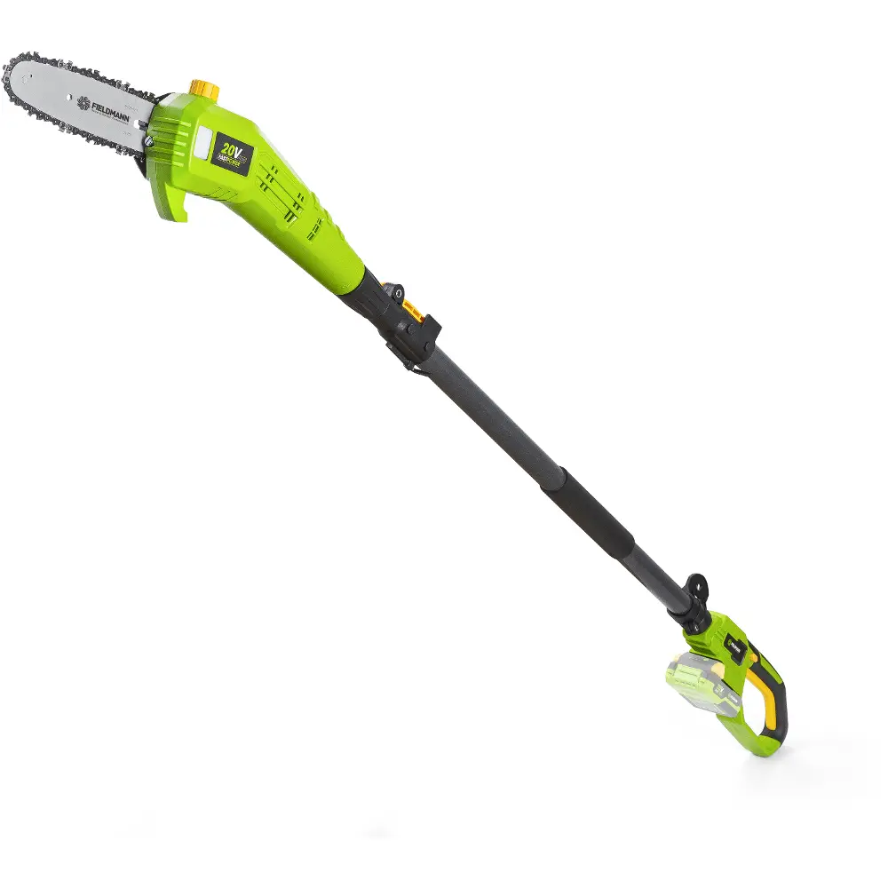 Parametry techniczne bezprzewodowej sekatorki Fieldmann FZP 70505-0 obejmują typ napędu, długość maszyny, długość paska modelowego i inne.