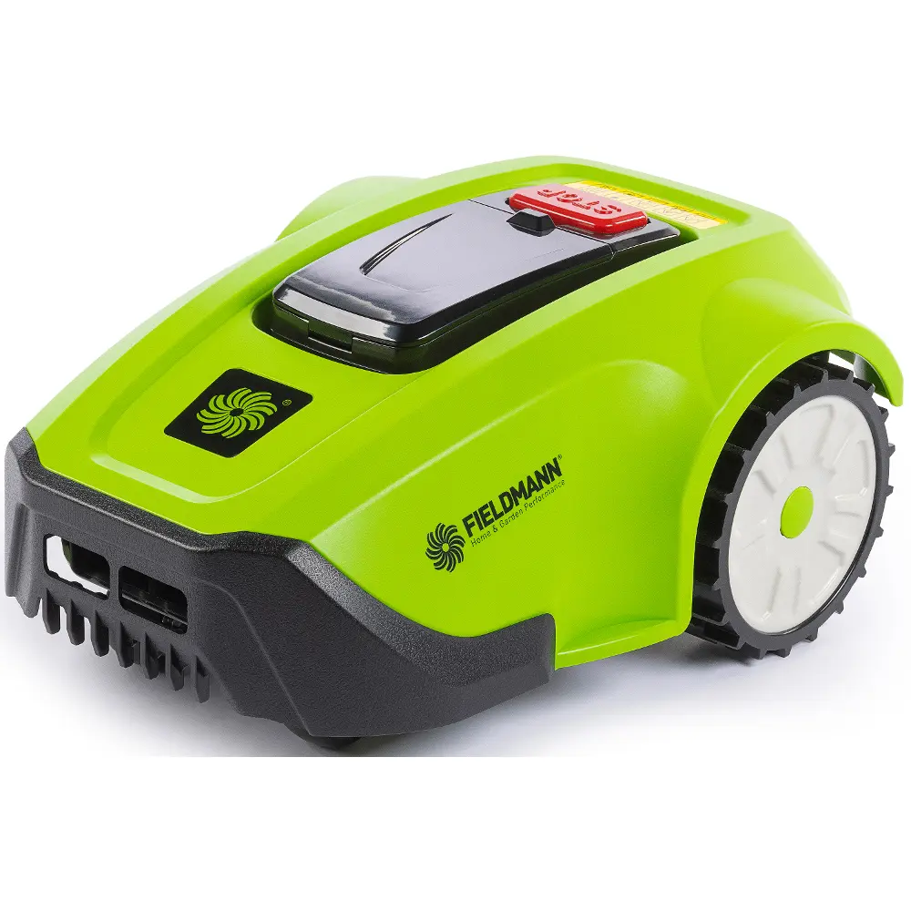 Technické parametre robotickej kosačky Fieldmann FZRR 5950-A zahŕňajú plochu kosenia, šírku rezu, výšku rezu modelu a ďalšie.