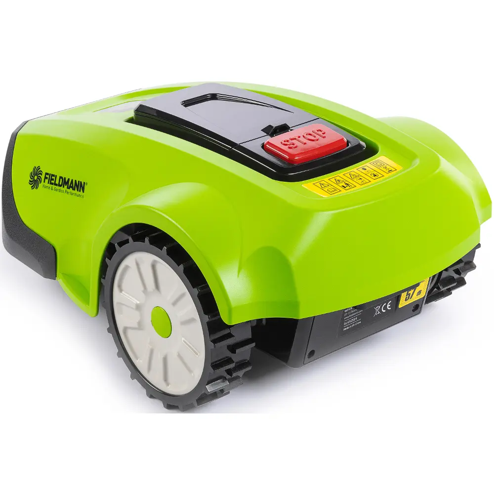 Robotická kosačka Fieldmann FZRR 5950-A má šírku rezu 17 cm pre presné výsledky.