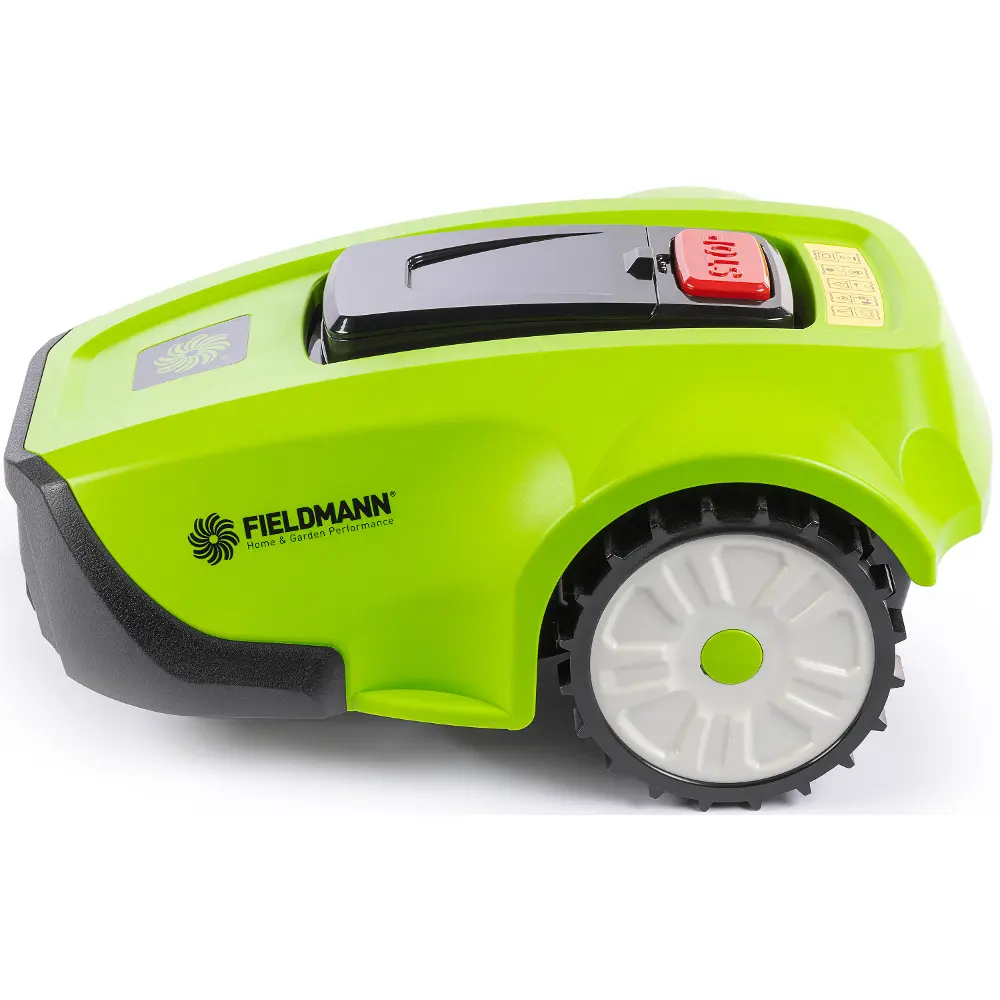 Robotická kosačka Fieldmann FZRR 5950-A ponúka výšku rezania 3-5 cm.